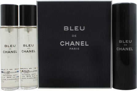 Chanel Bleu de Chanel Geschenkset 3 x 20ml EDT (1  Handtas Spray + 2 Navullingen)