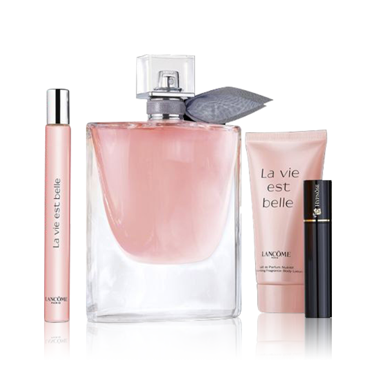 Lancôme La Vie Est Belle Gift Set 50ml EDP + 50ml Body Lotion + 10ml EDP + 2ml Mascara