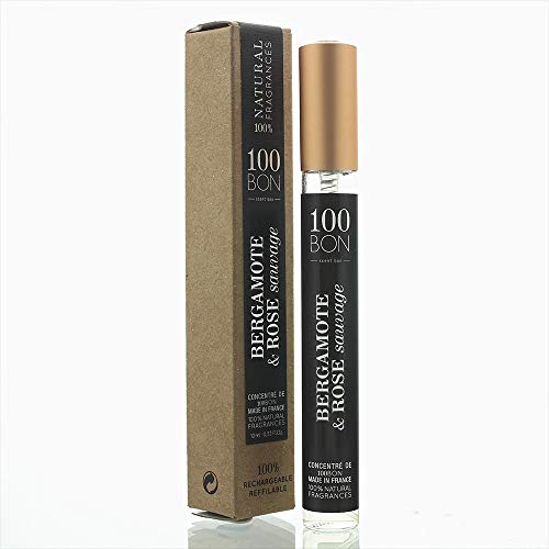 100BON Bergamote & Rose Sauvage Refillable Eau de Parfum Concentrate 10ml Spray