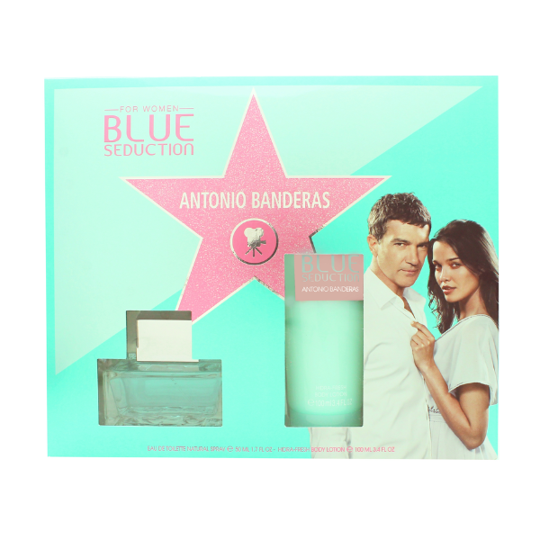 Antonio Banderas Blue Seduction for Women Geschenkset 50ml EDT + 100ml Bodylotion