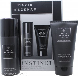 David Beckham Instinct Geschenkset 150ml Deodorantspray + 150ml Douchegel