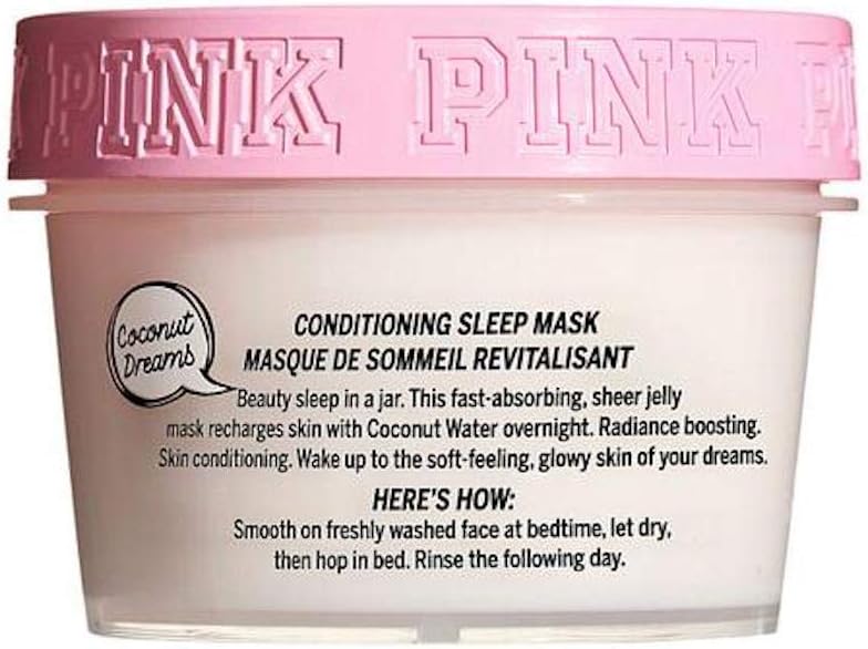 Victoria's Secret Pink Glow To Sleep Coconut Water Conditioning Slaapmasker 135ml