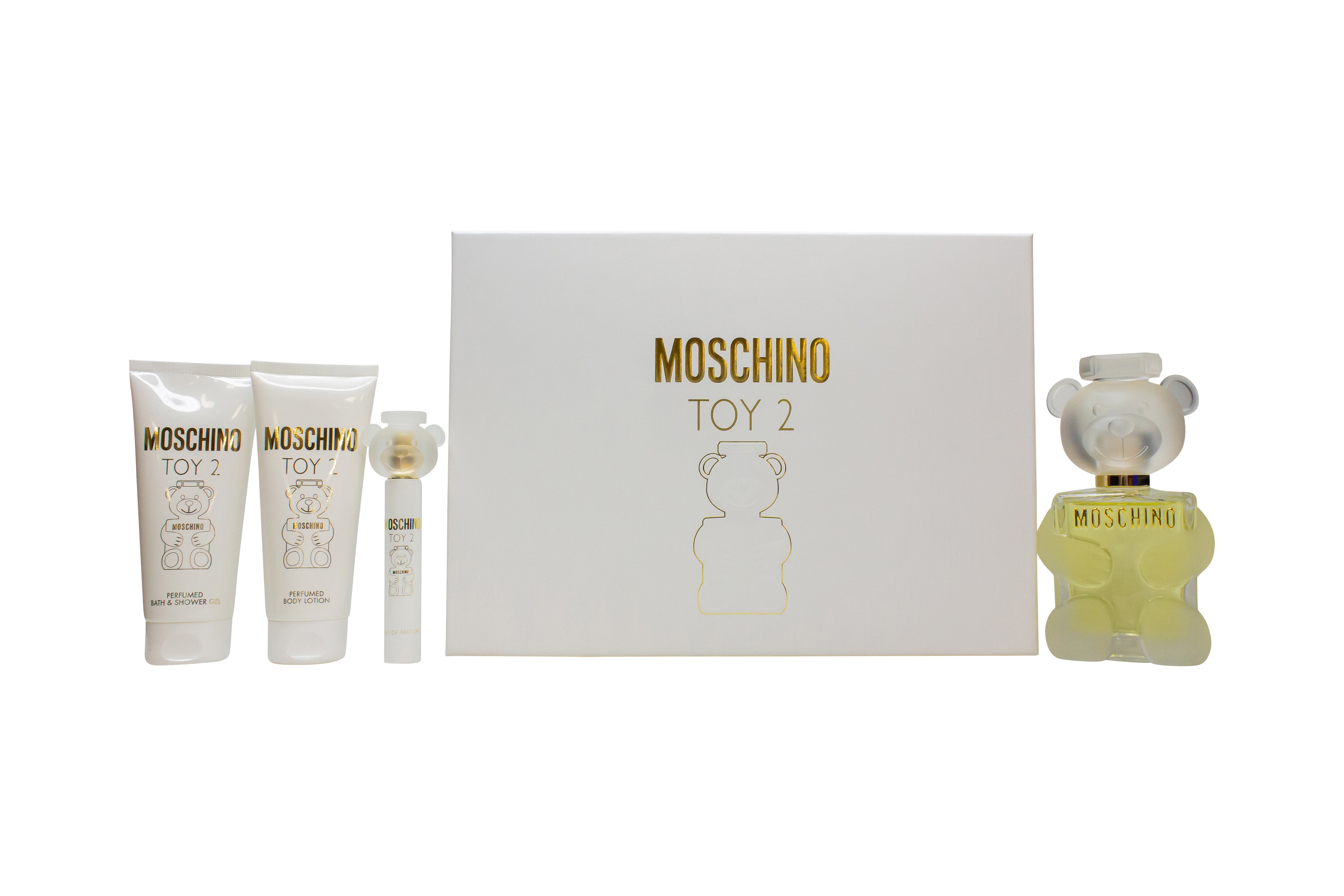 Moschino Toy 2 Geschenkset 100ml EDP + 10ml EDP + 100ml Douchegel + 100ml Body Lotion