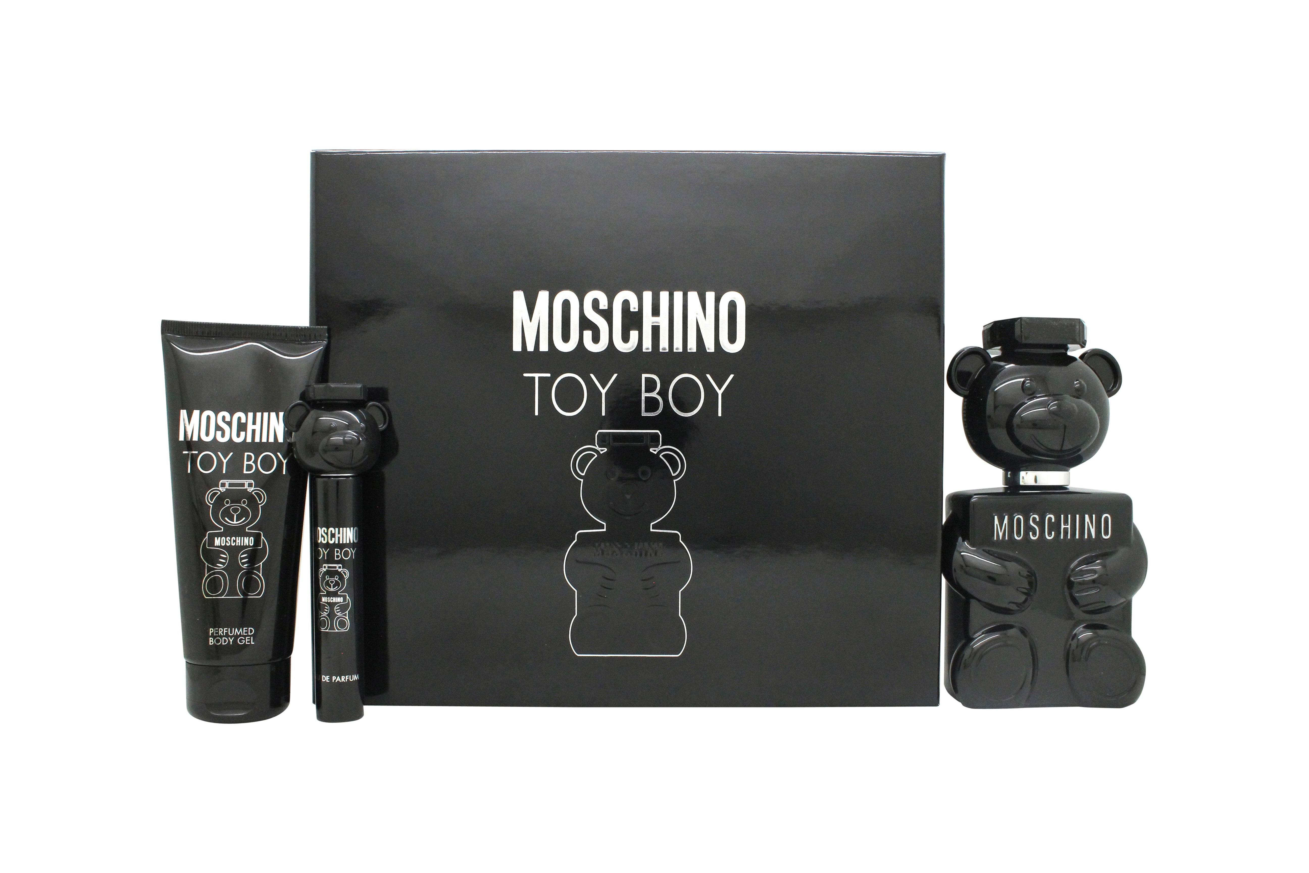 Moschino Toy Boy Geschenkset 50ml EDP + 50ml Aftershave Balsem + 50ml Bad- & Douchegel