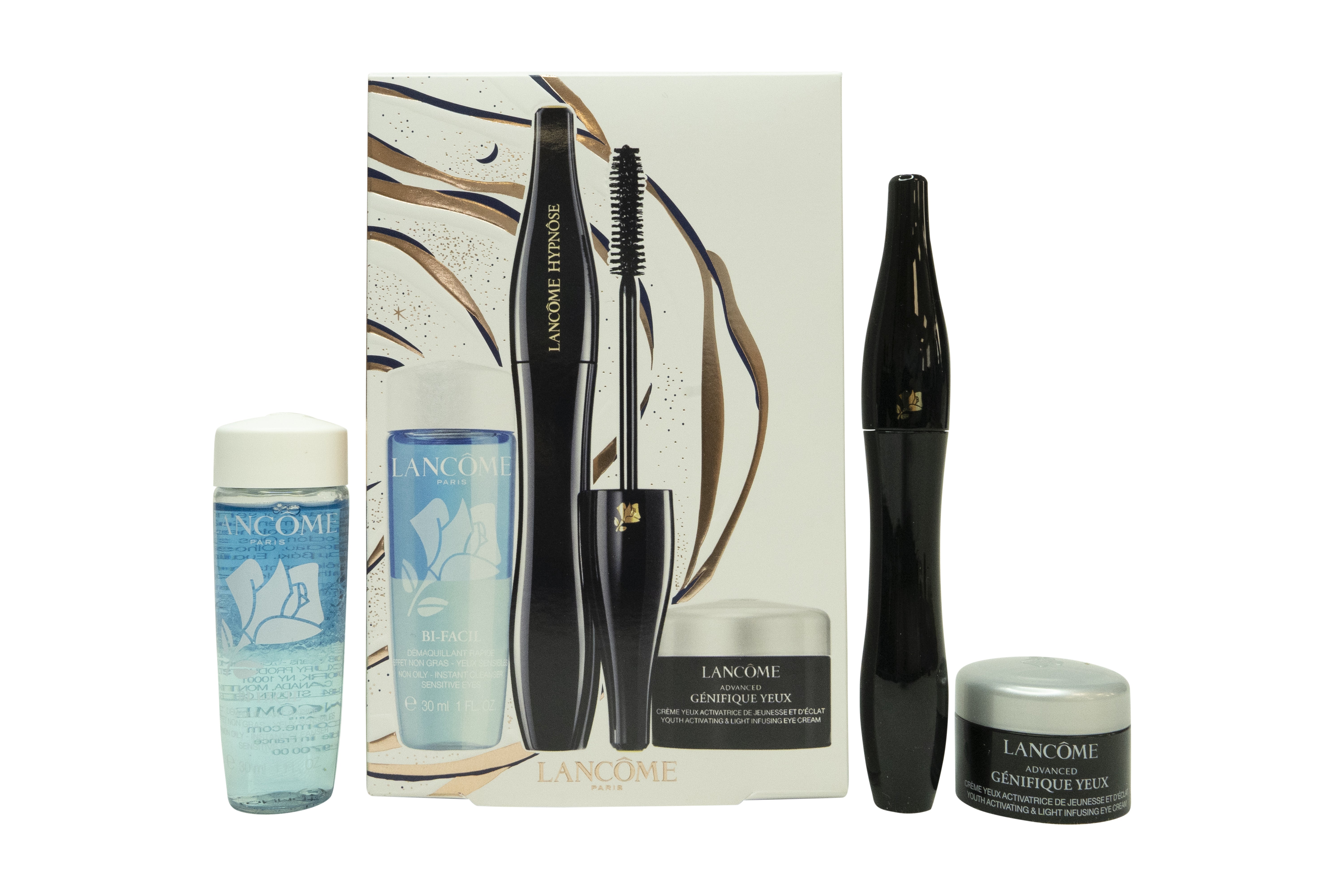 Lancome Hypnose Geschenkset 6.2ml Hypnose Mascara Black + 30ml Bi Facil Makeup Remover + Advanced Génifique Oogcrème 5ml