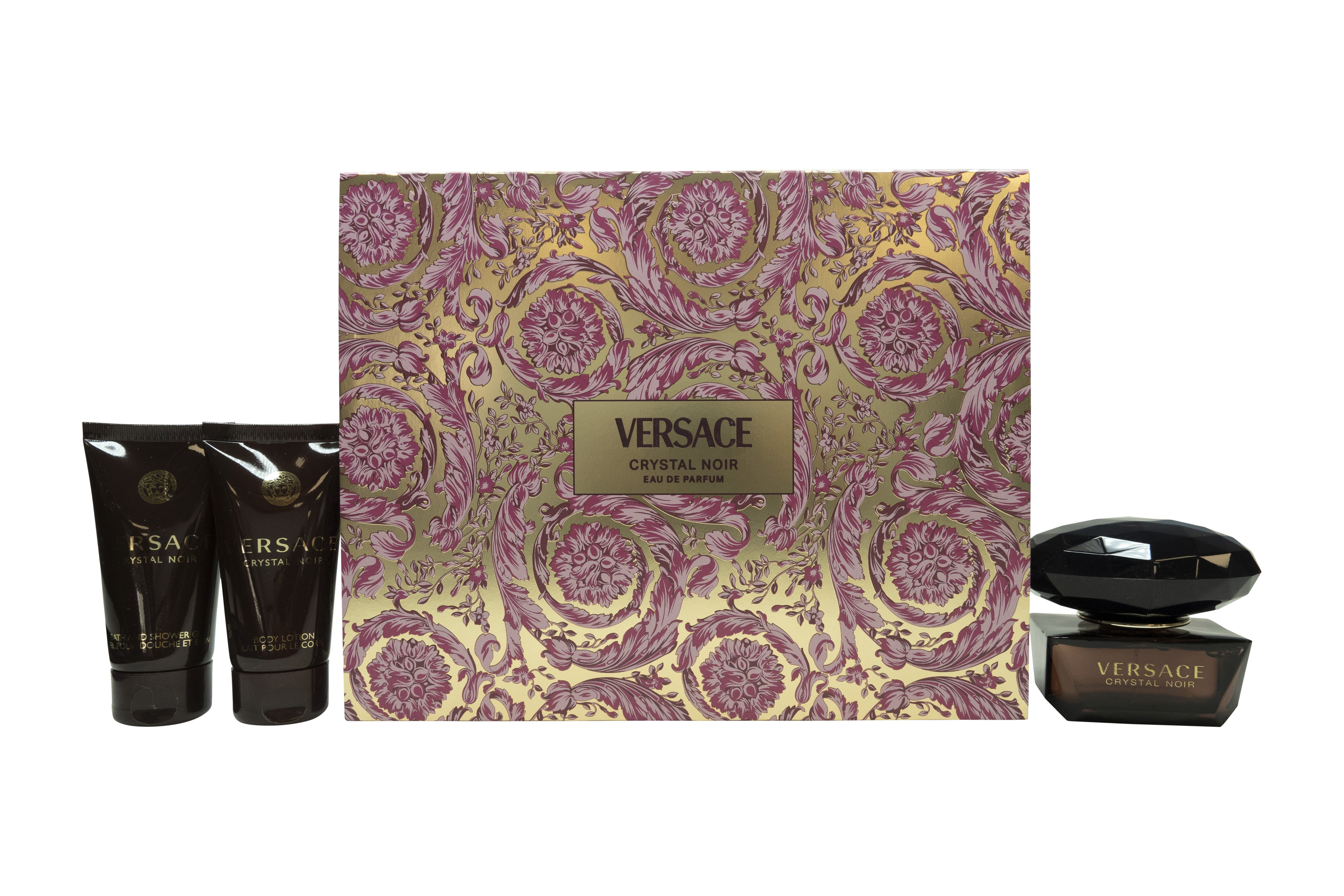 Versace Crystal Noir Gift Set 50ml EDP + 50ml Body Lotion + 50ml Shower Gel