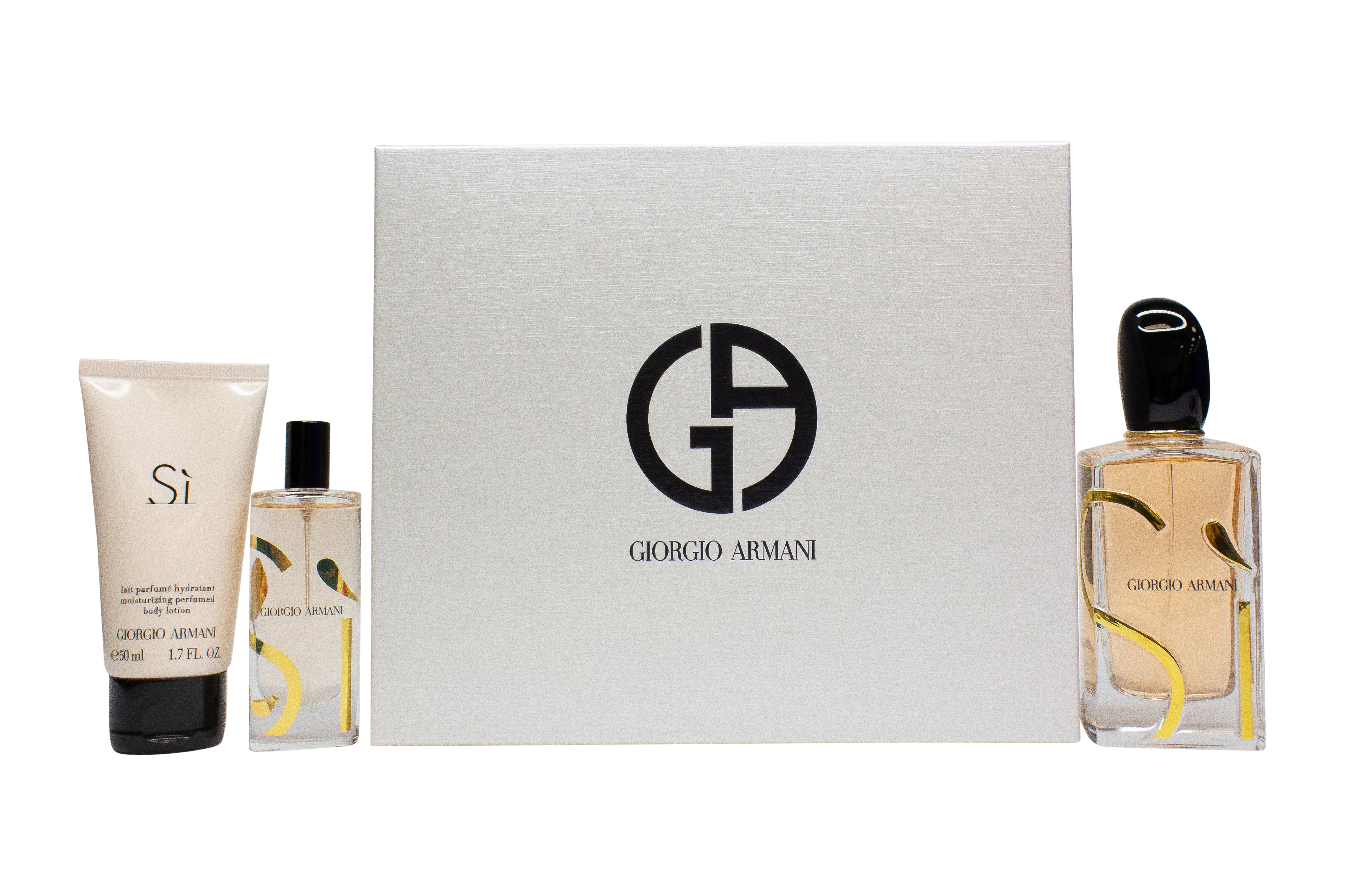 Giorgio Armani Si Geschenkset 100ml EDP + 50ml Body Lotion + 15ml EDP