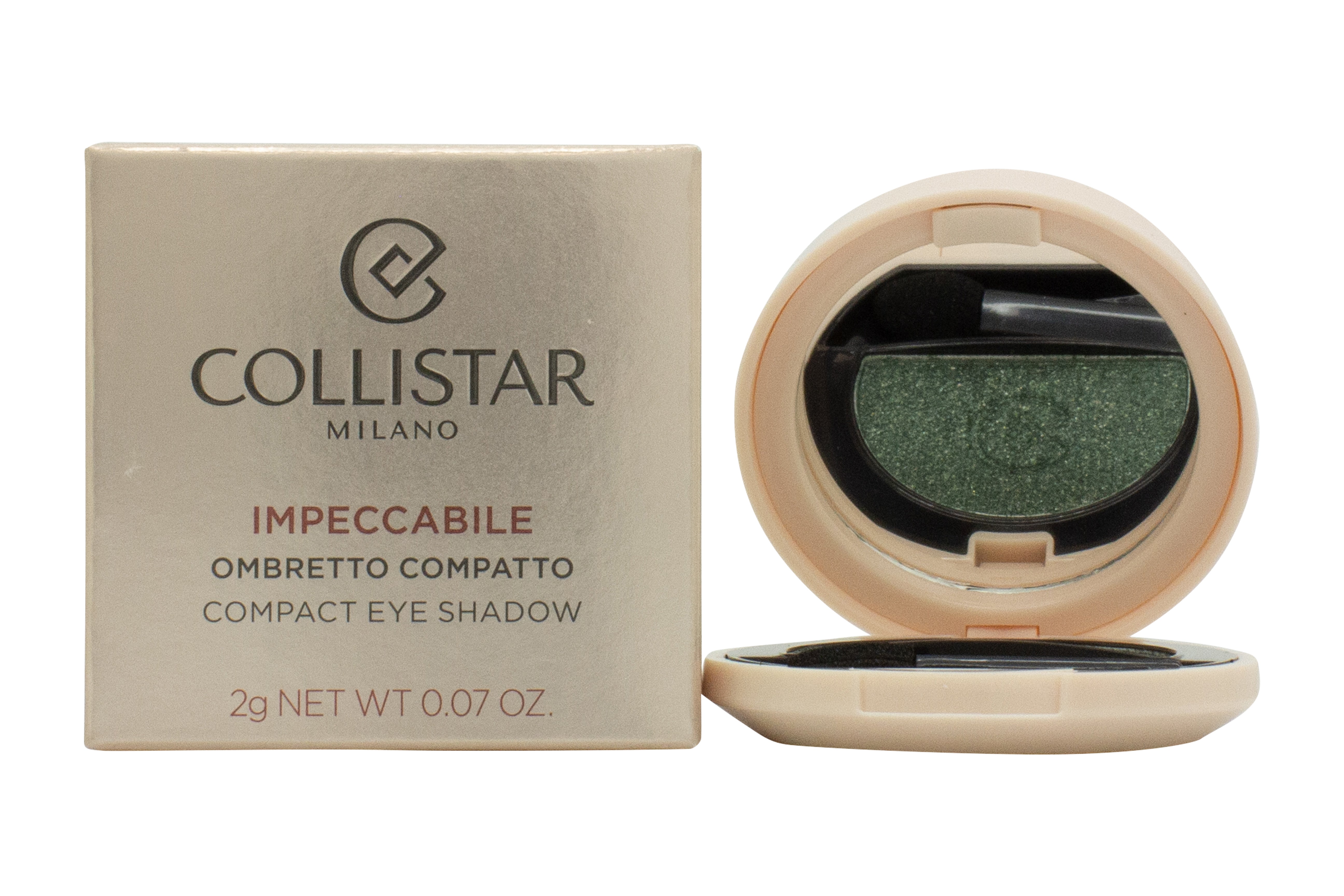 Collistar Impeccable Compact Oogschaduw 2g Navulling - 340 Smeraldo Frost