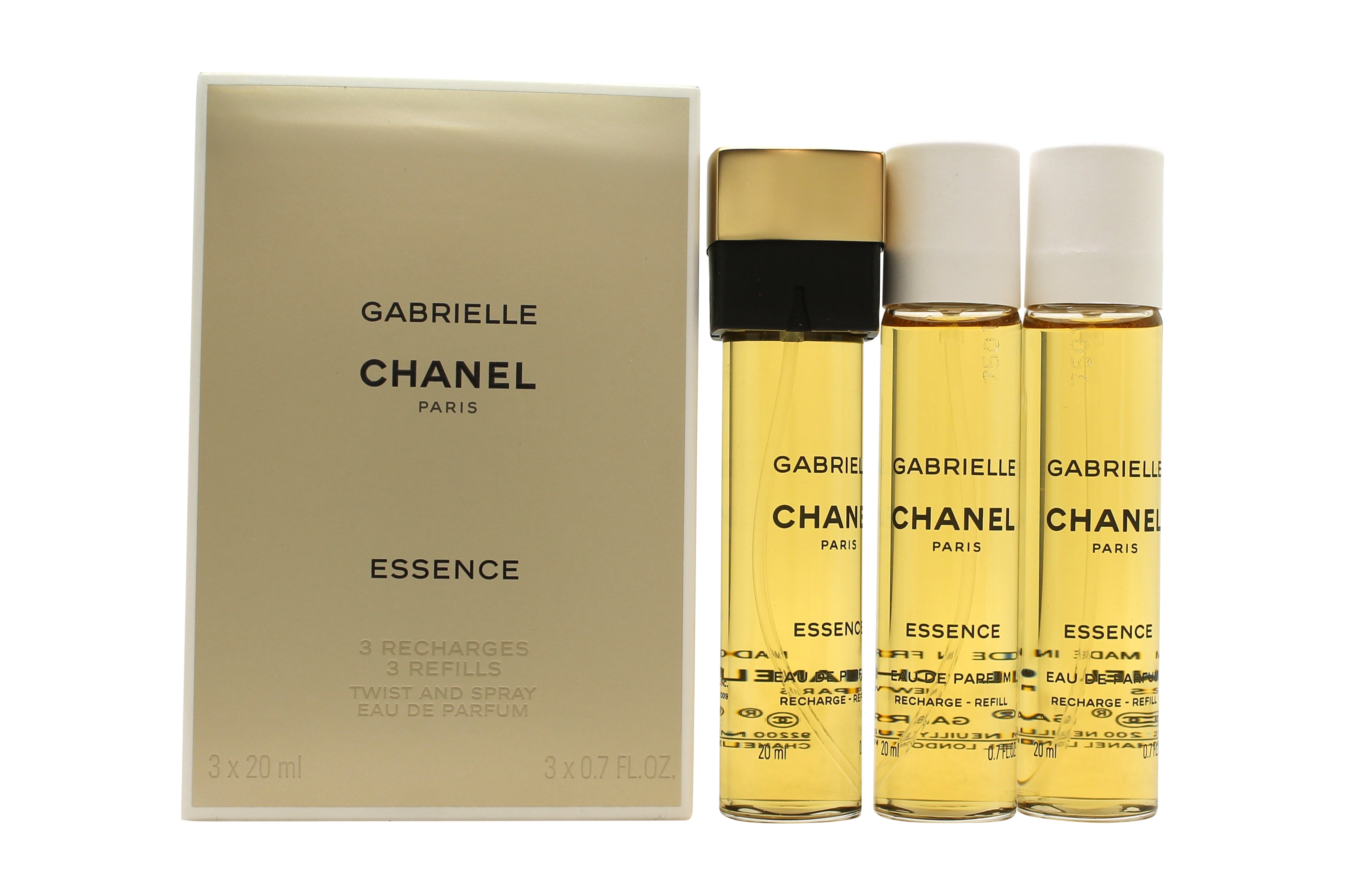 Chanel Gabrielle Essence Twist And Spray Geschenkset 3 x 20ml EDP Navulling