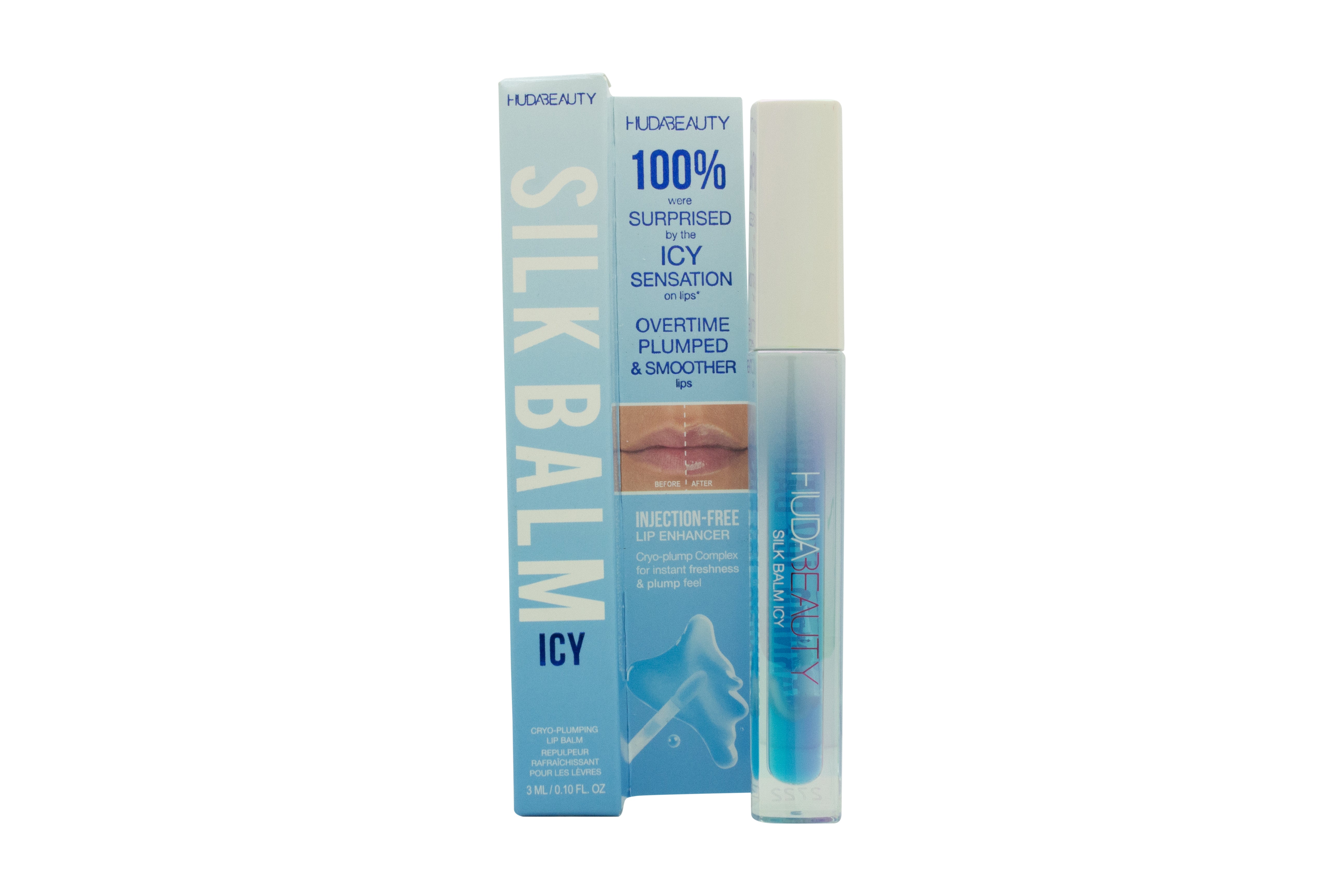 Huda Beauty Silk Balm Icy Cryo-Plumping Lippenbalsem 3ml