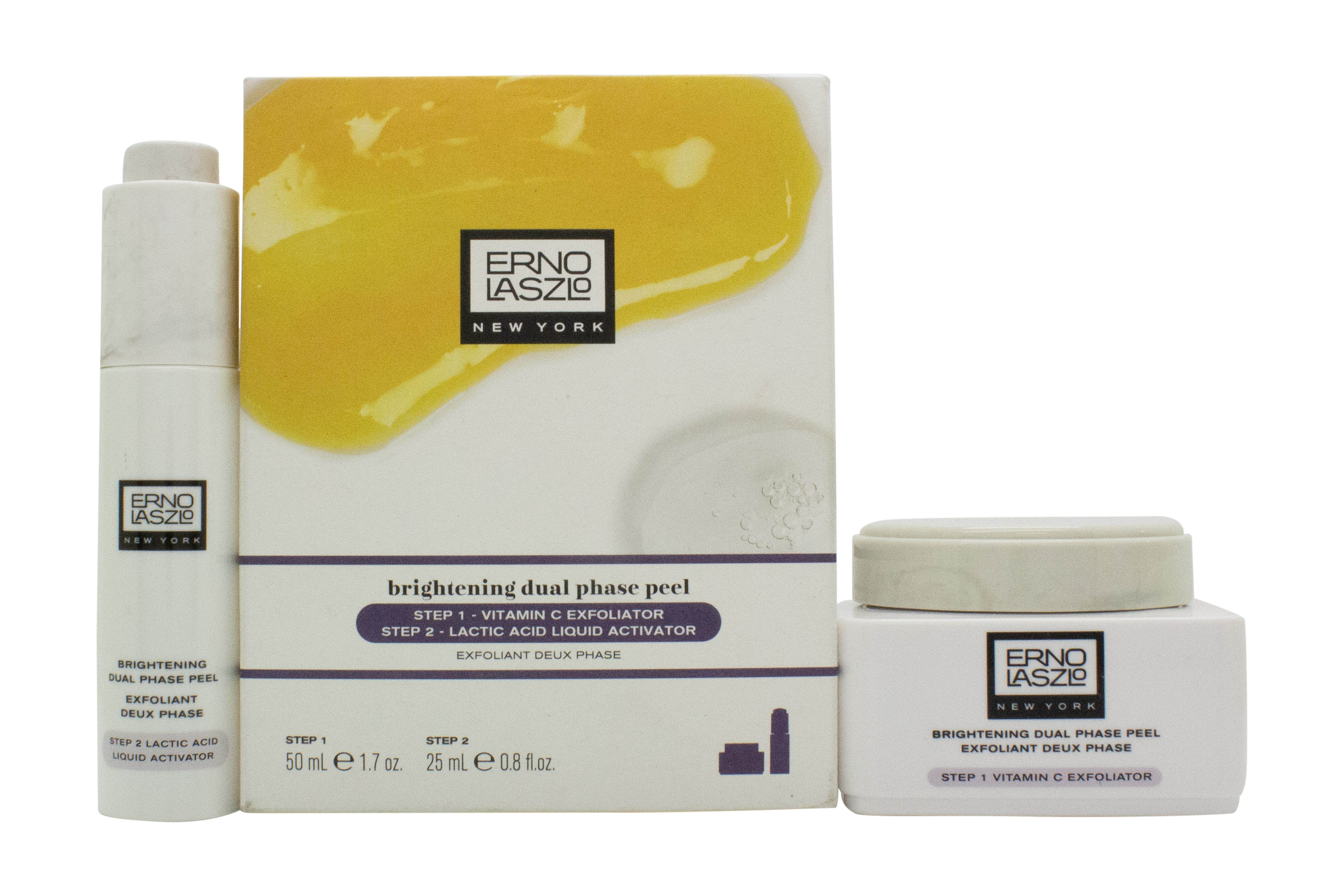Erno Laszlo Brightening Dual-Phase Peel Geschenkset 50ml Exfoliator + 25ml Peel