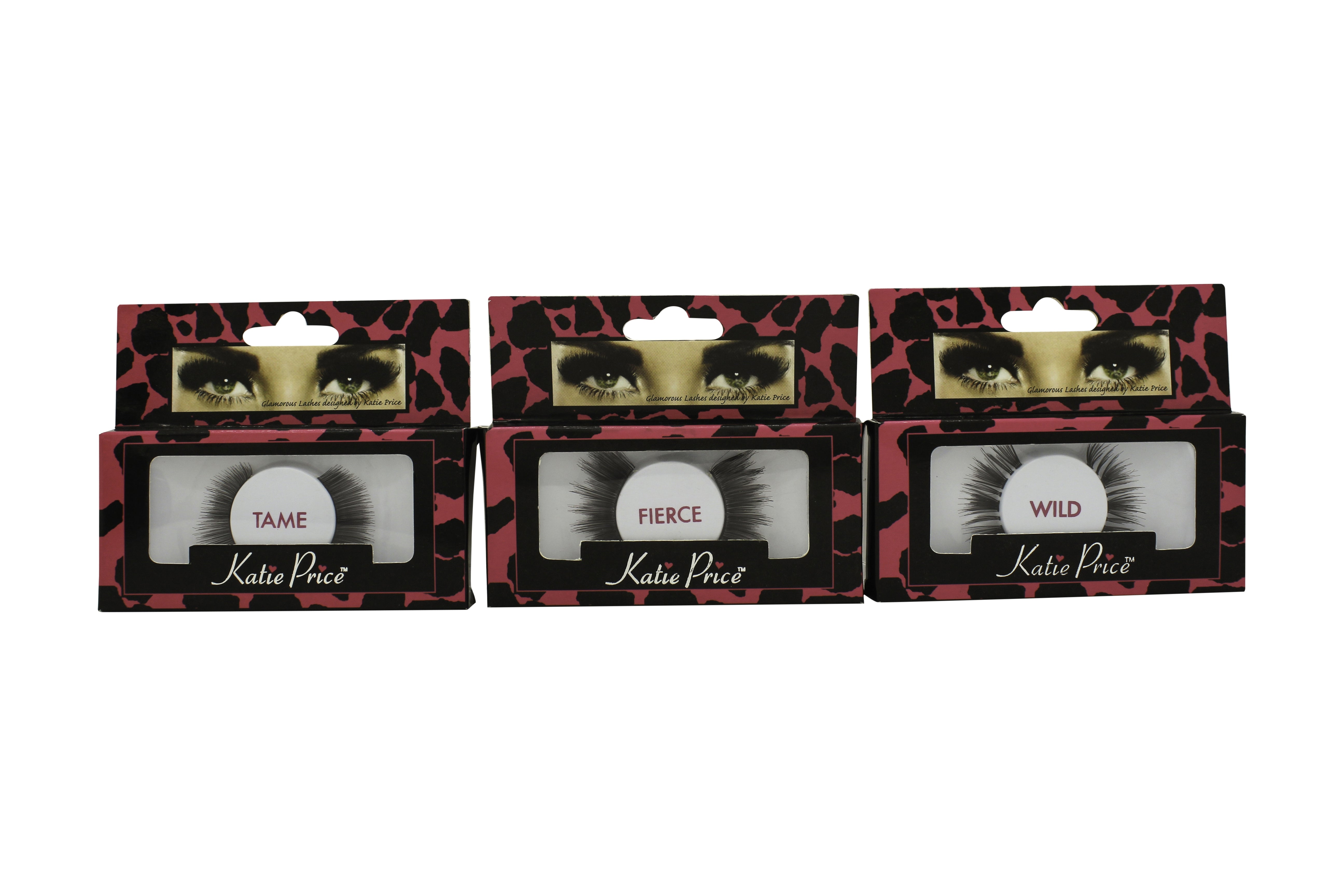 Katie Price False Eyelashes Geschenkset 4 x Tame + 4 x Wild + 4 x Fierce