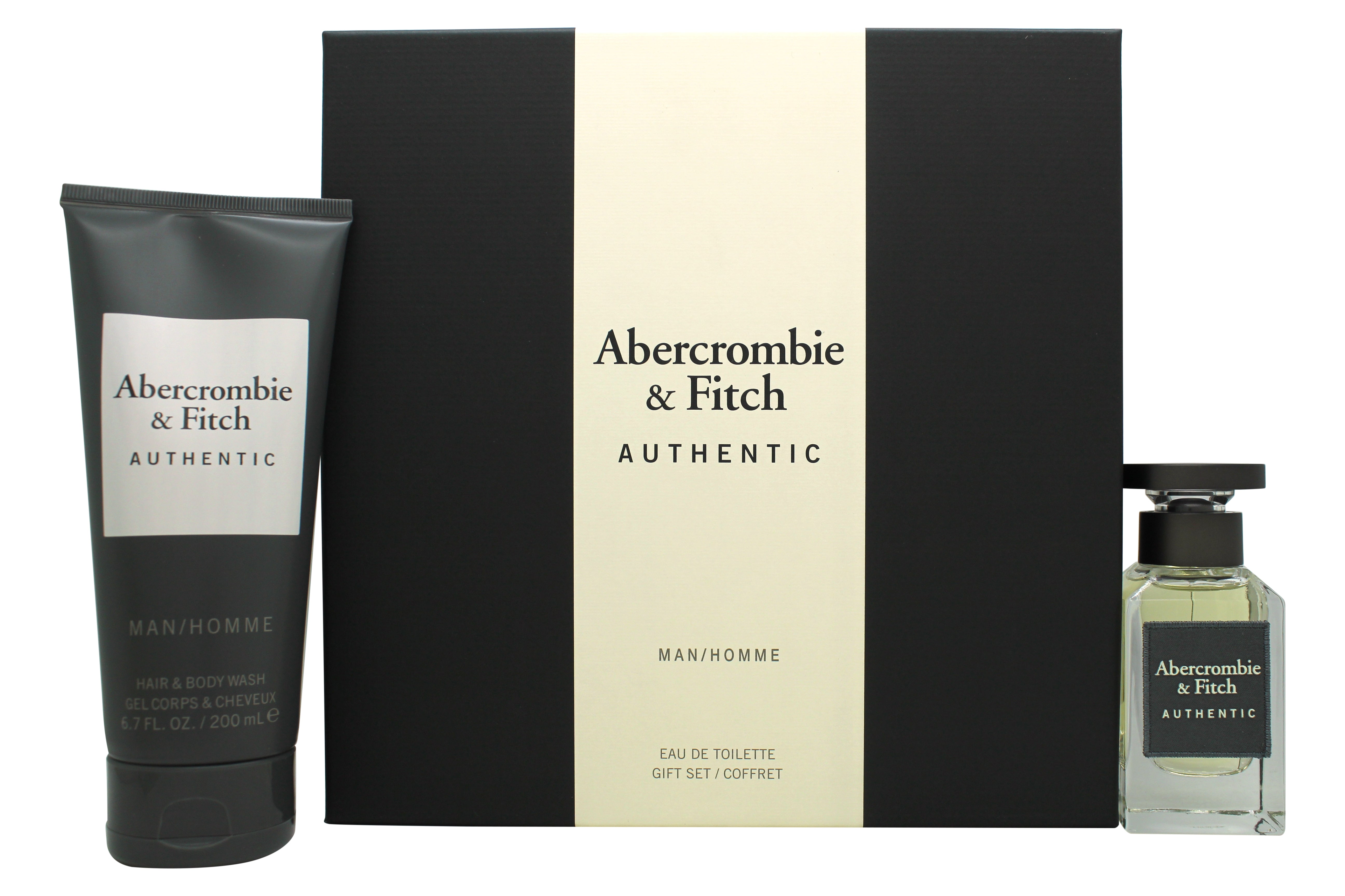 Abercrombie & Fitch Authentic Man Geschenkset 50ml EDT + 200ml Hair & Body Wash