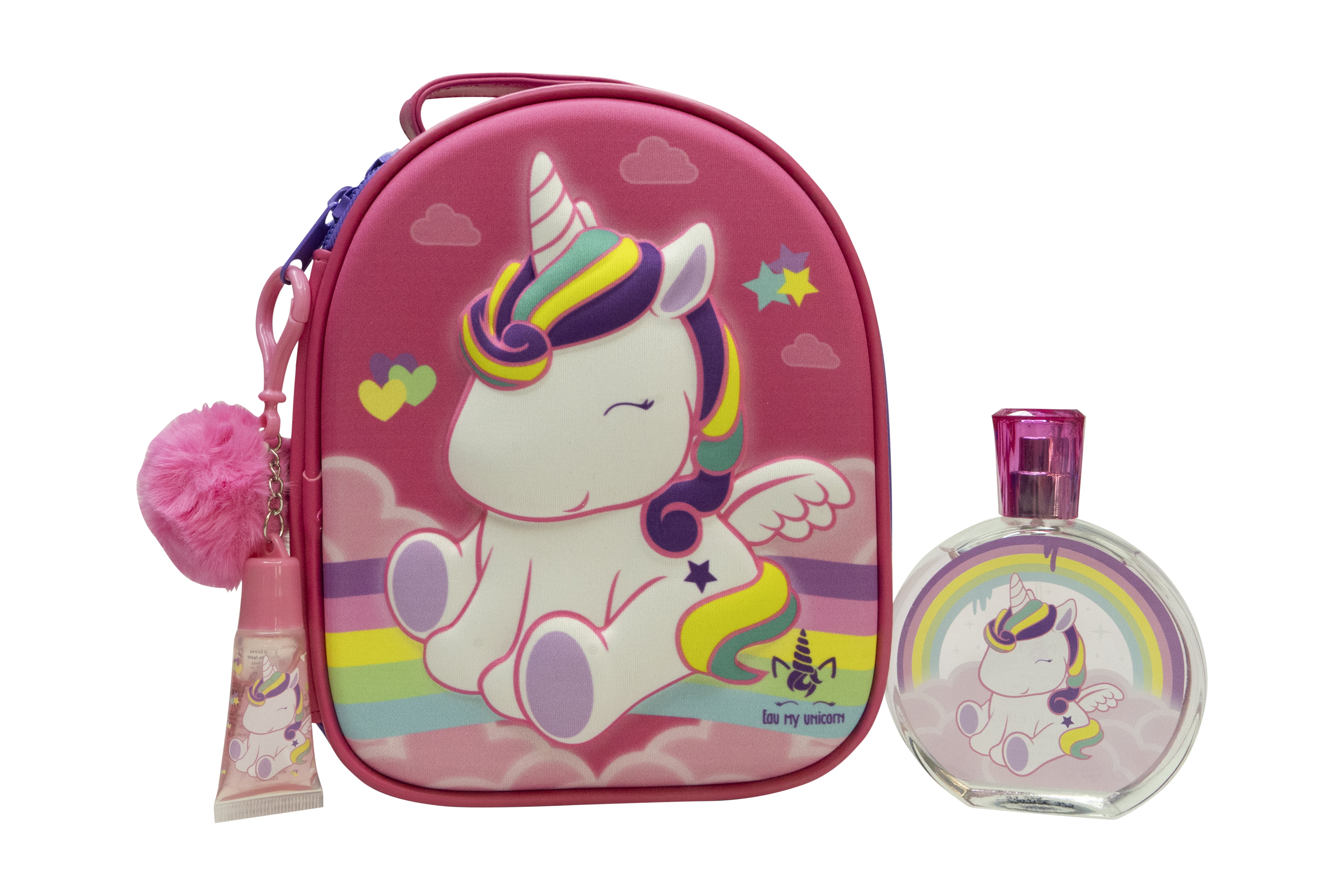 Air-Val Eau My Unicorn Geschenkset100ml EDT + Lip Gloss + Tas