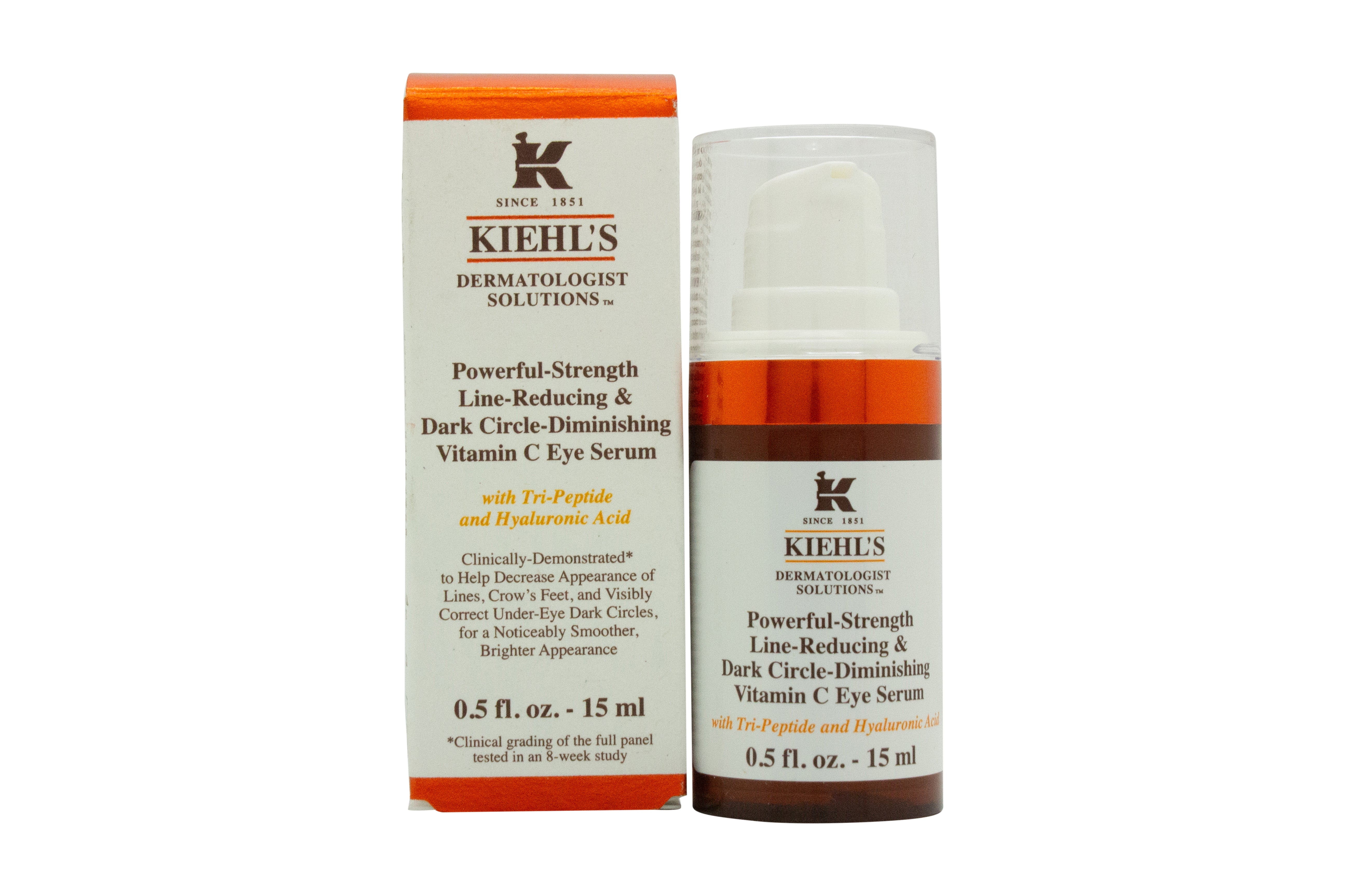 Kiehl's Powerful Strength Augenfältchen reduzierendes und dunkle Augenringe verminderndes Vitamin C Augenserum 15ml