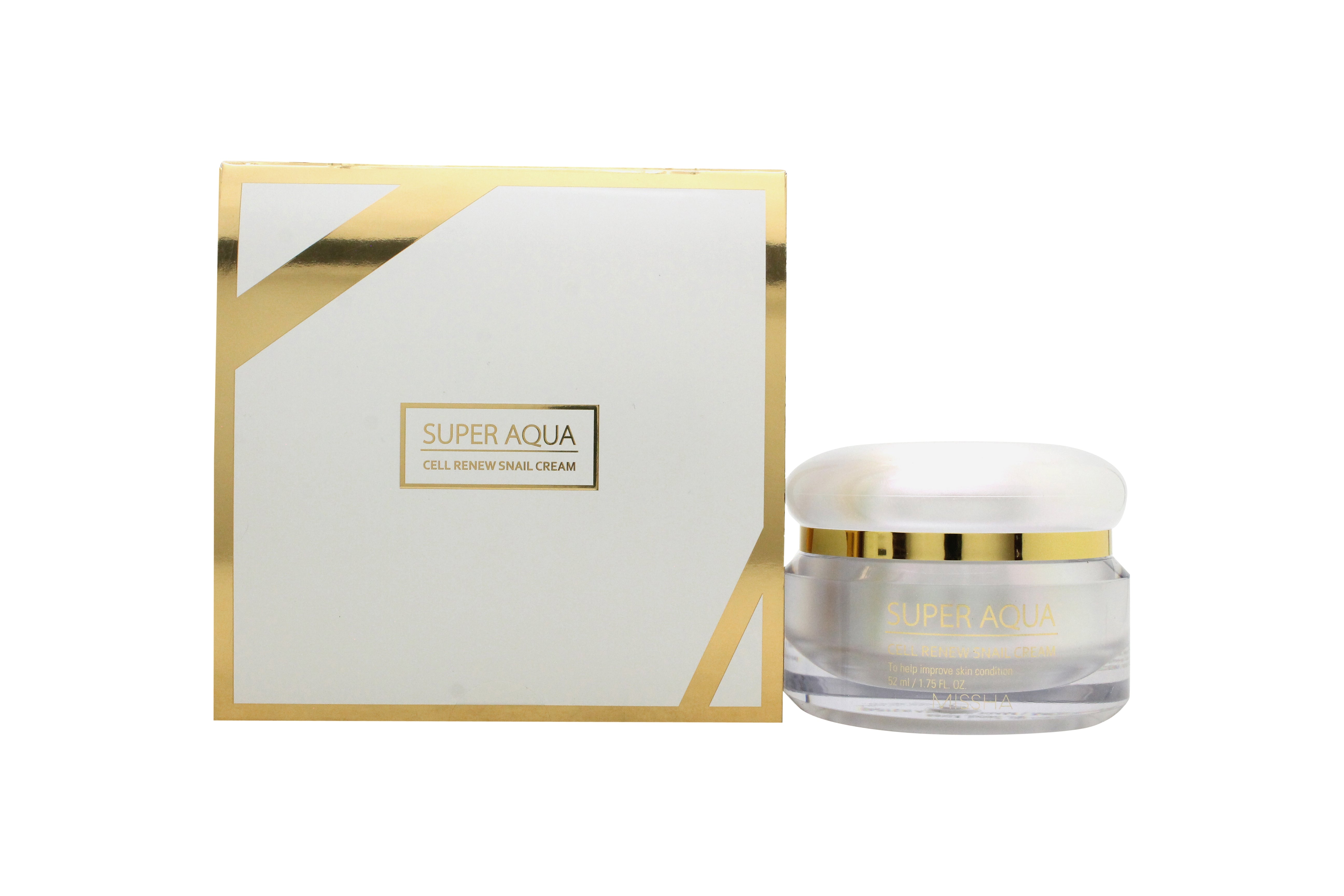 Missha Super Aqua Cell Renew Snail Creme  47 ml - Für Trockene Haut