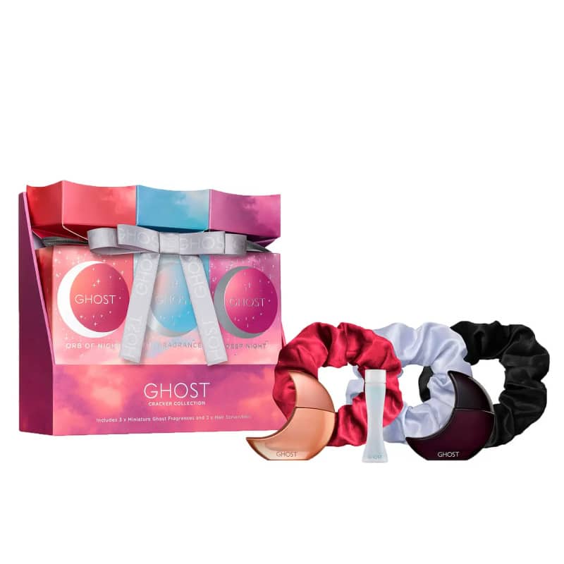 Ghost Mini Cracker Collection 10ml Orb of Night EDP + 10ml Deep Night EDT + 5ml Ghost EDT + 3 Scrunchies