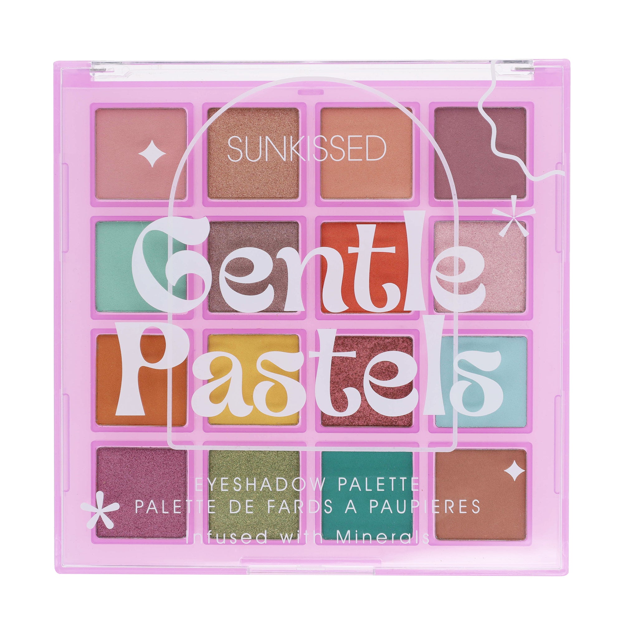 Sunkissed Gentle Pastels Eyeshadow Palette - 16 Shades