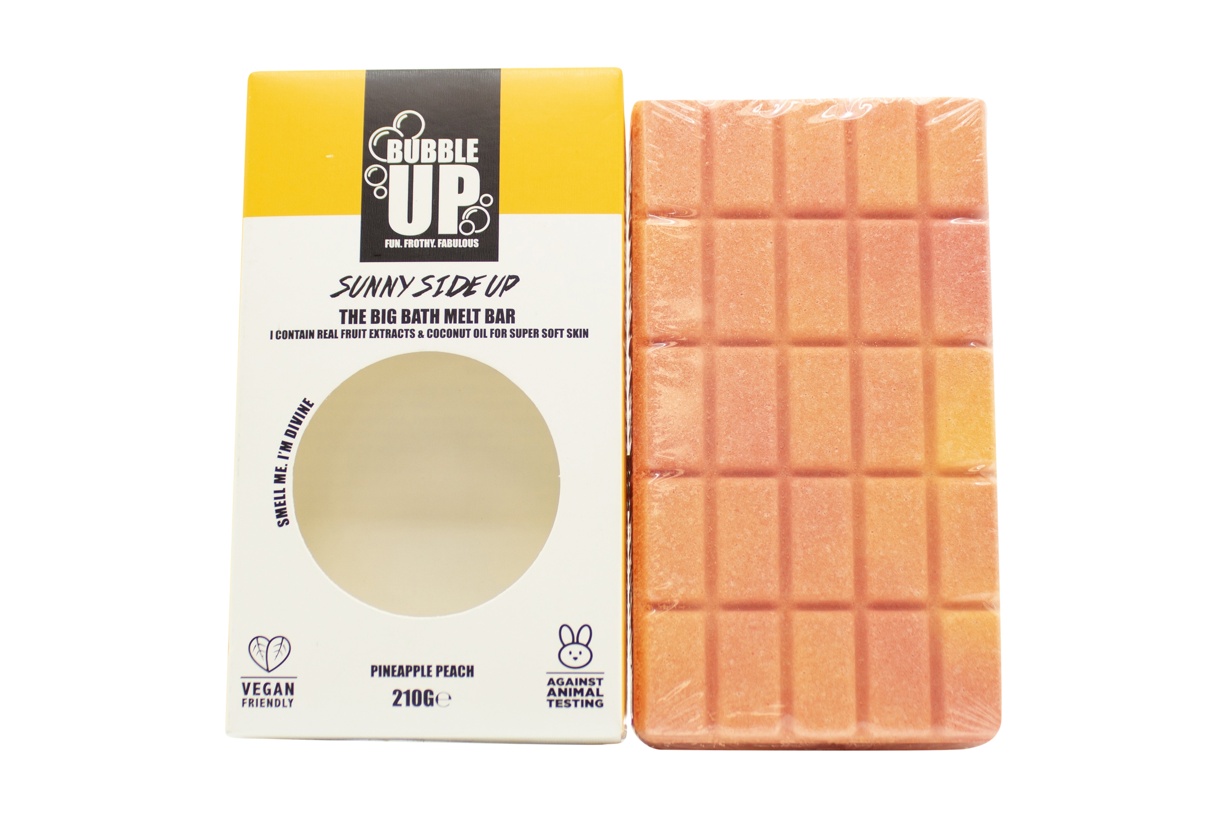 Bubble Up Badeöl Schmelzseife Bar 210g - Ananas & Pfirsich
