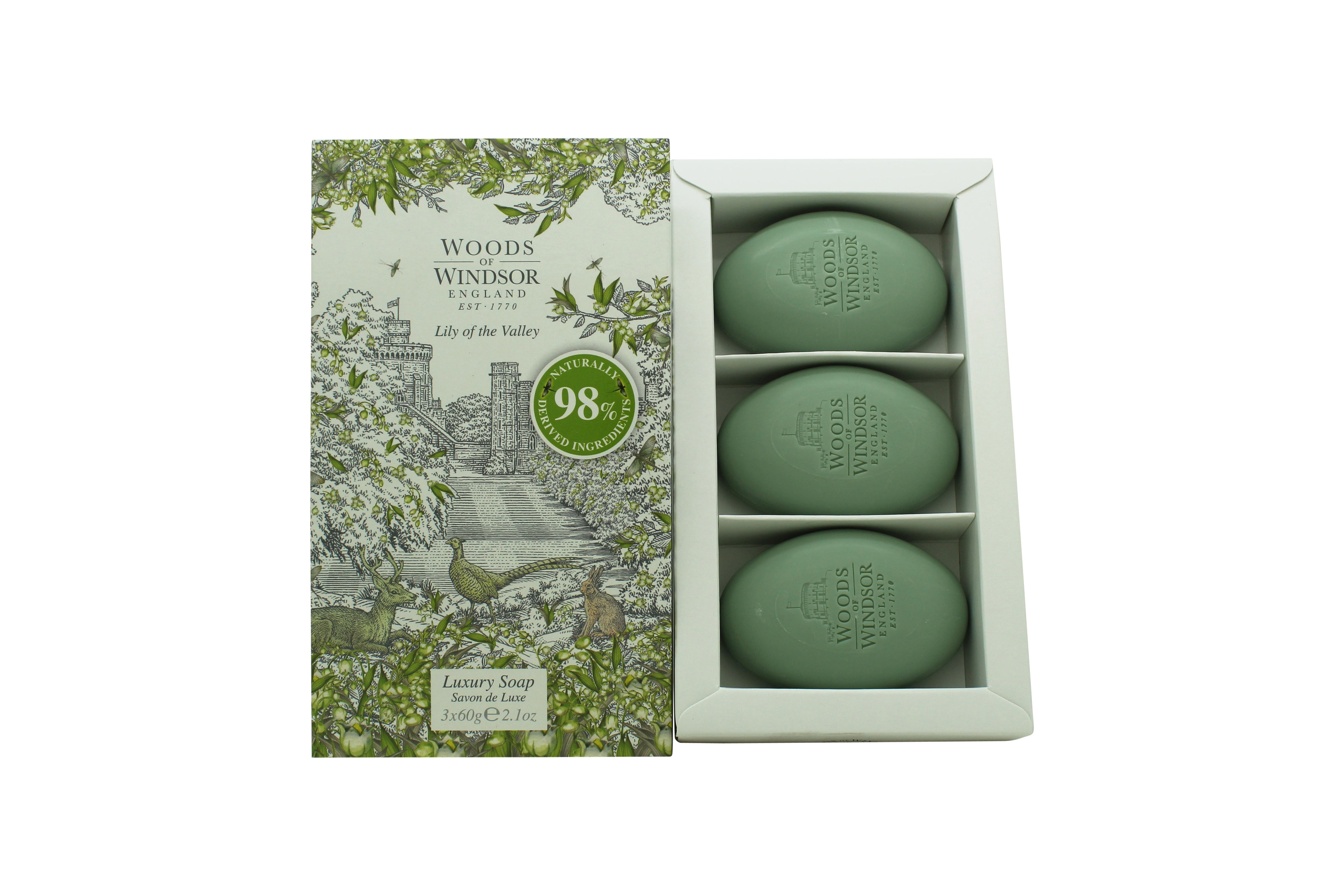 Woods of Windsor Lily of the Valley Seife 3 x 60 g