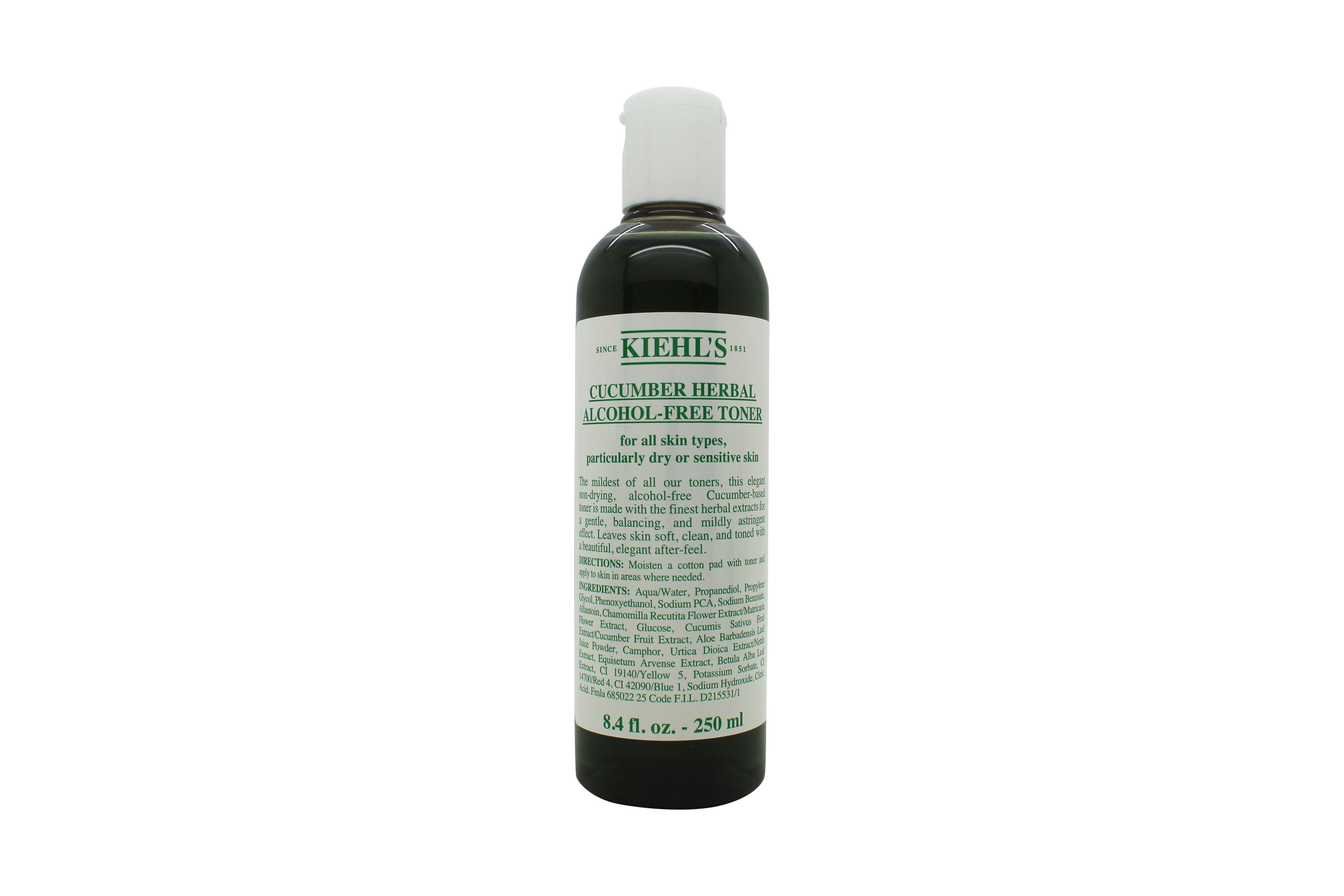 Kiehl's Cucumber Herbal Alcohol-Free Toner 250 ml -  Für trockene und sensible Haut