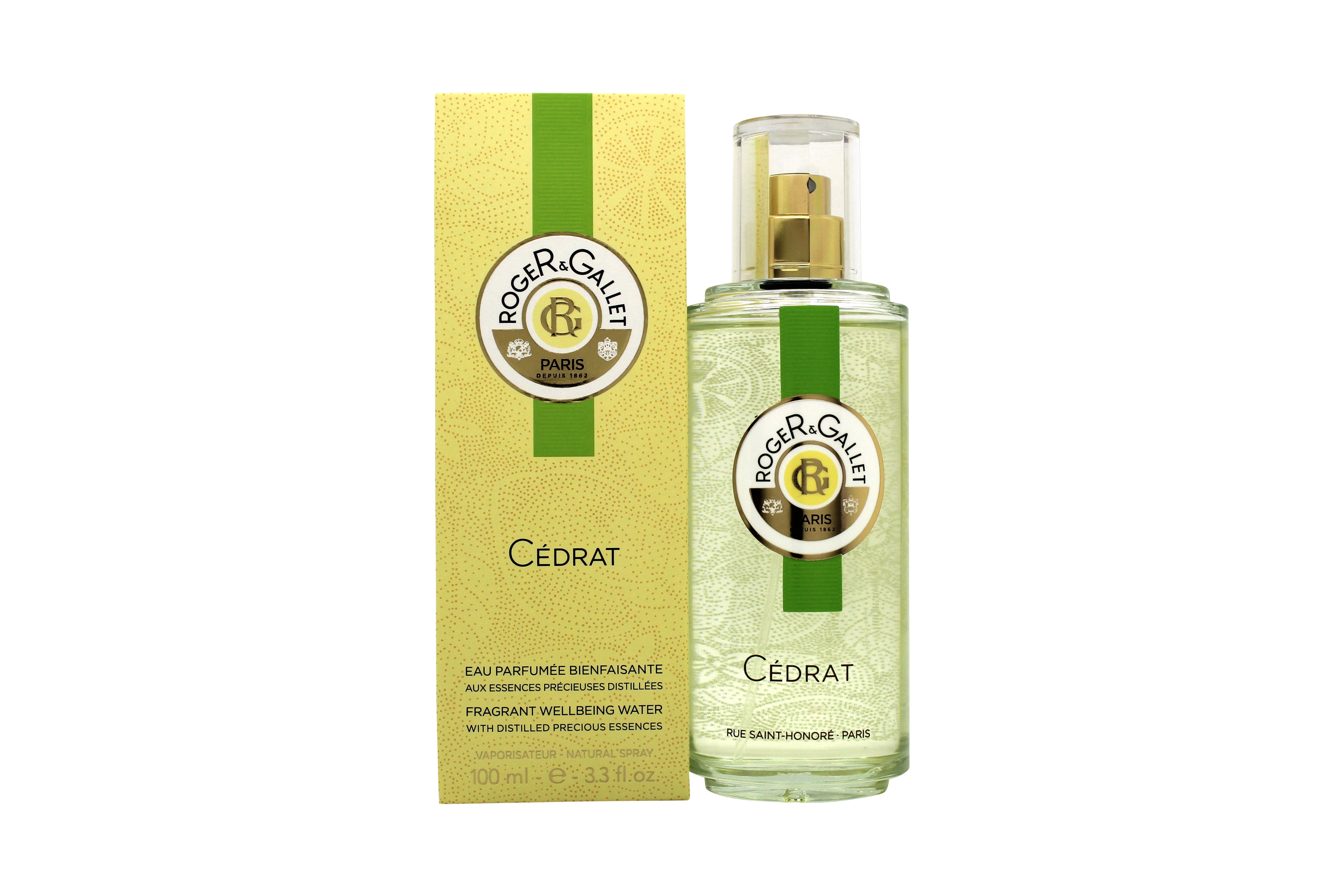 Roger & Gallet Cédrat Wellbeing Fragrant Water 100ml Spray