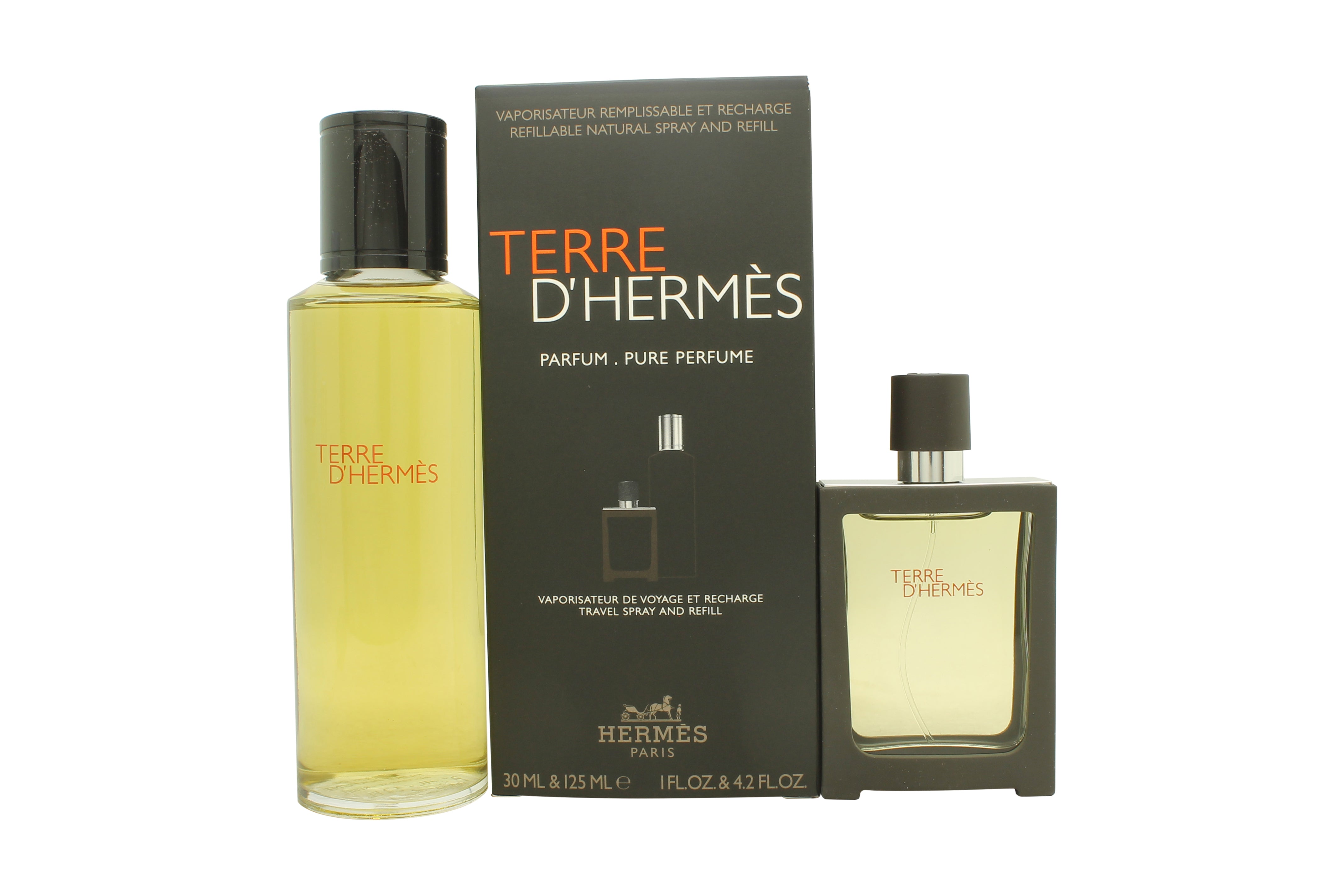 Hermès Terre d'Hermès Geschenkset 30ml Parfum Spray + 125ml Parfum Navulling