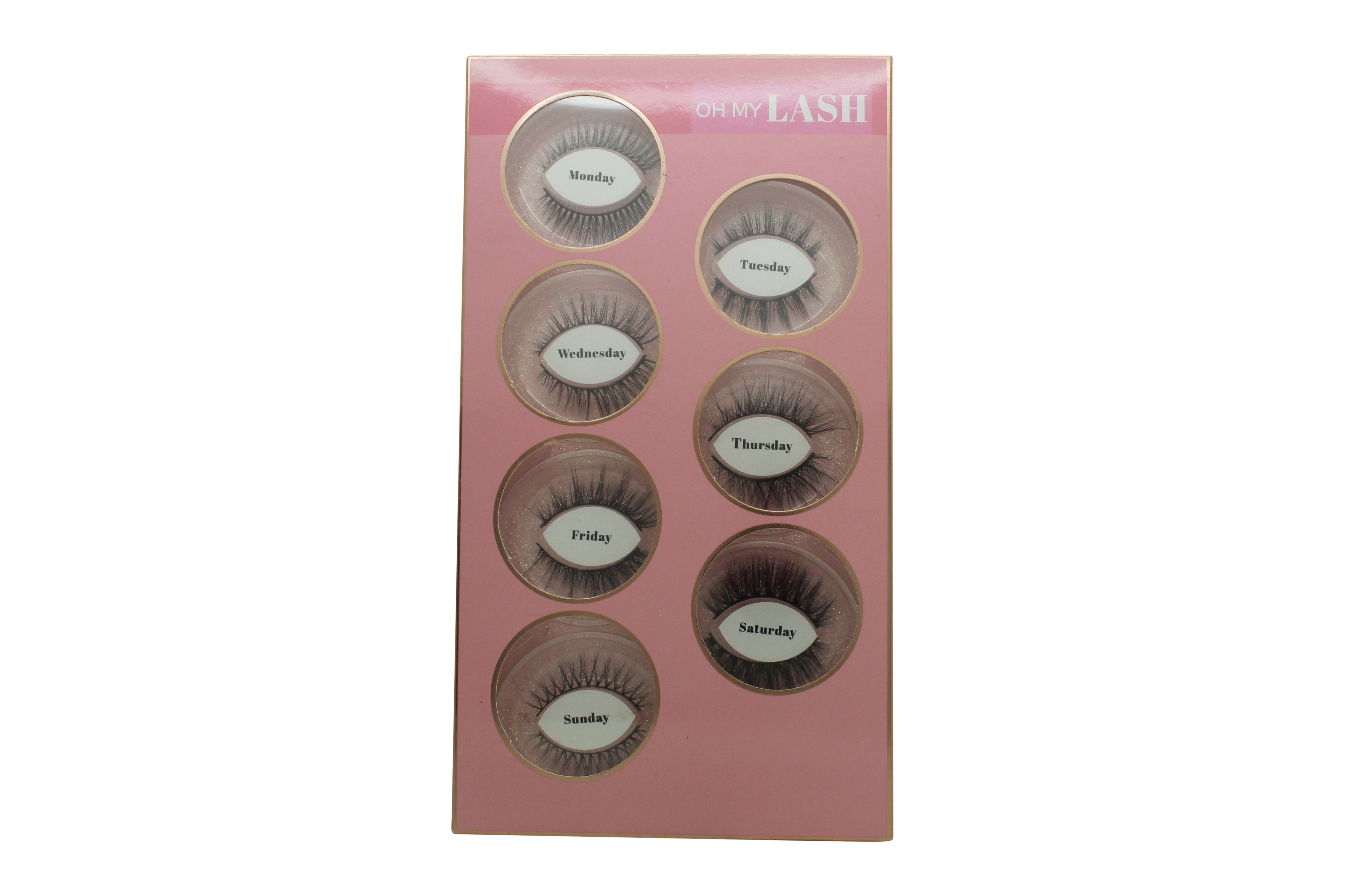 OH MY LASH Faux Mink Strip Wimpern Set - Monday-Sunday