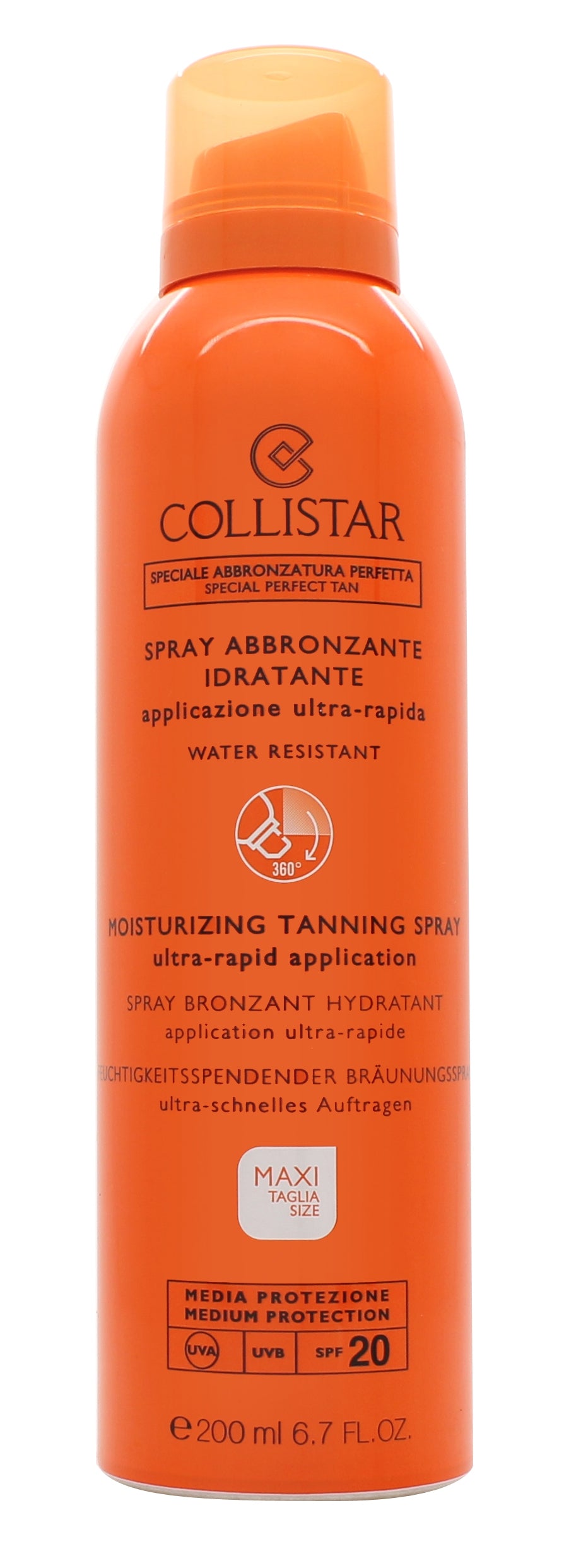 Collistar Speciale Abbronzatura Perfetta Moisturising Tanning Spray 200ml SPF20