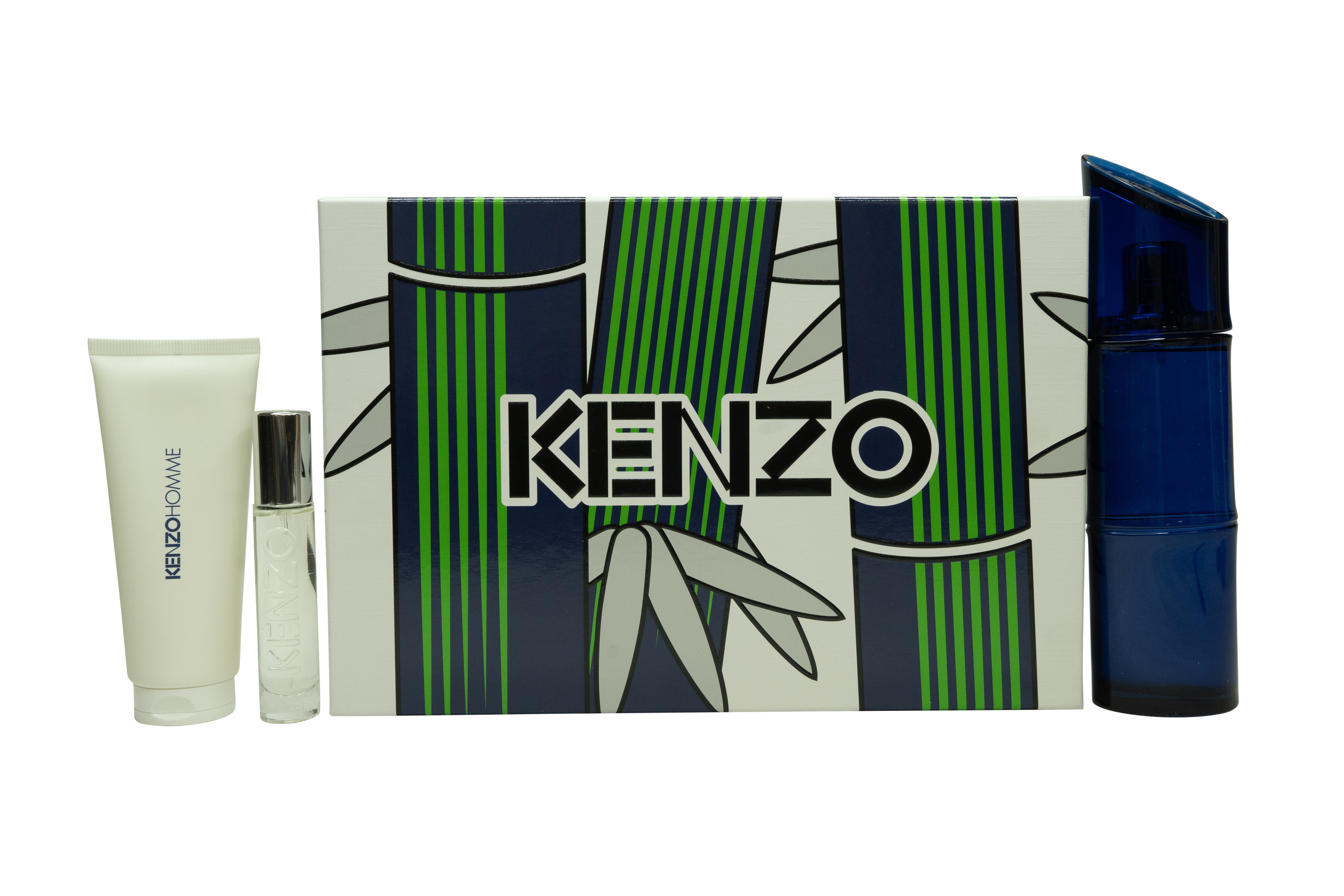 Kenzo Homme Eau de Toilette Intense Geschenkset 110ml EDT + 10ml EDT + 75ml Douchegel