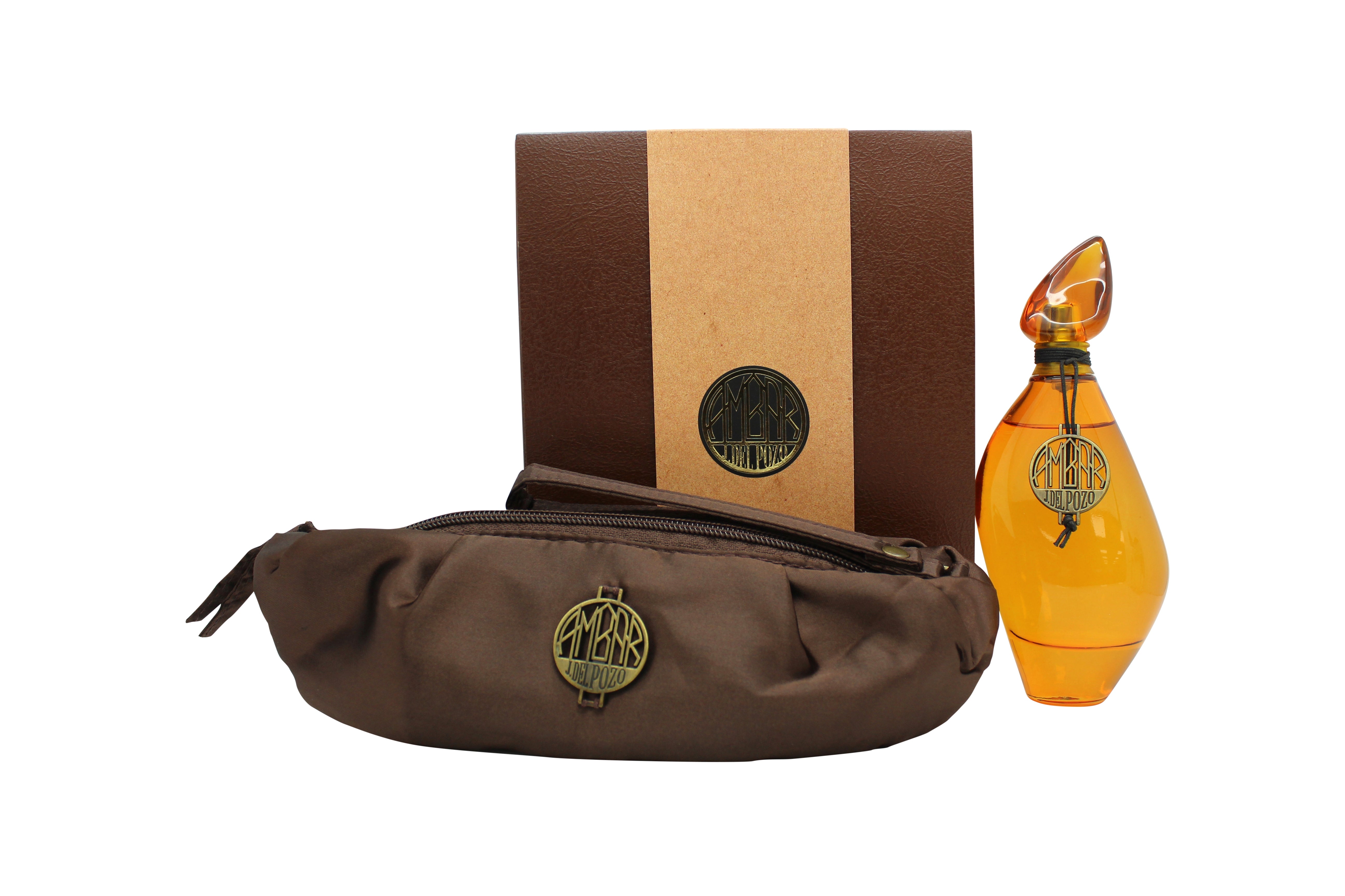 Jesus del Pozo Ambar Geschenkset 100ml EDT + Make-Up Tasje