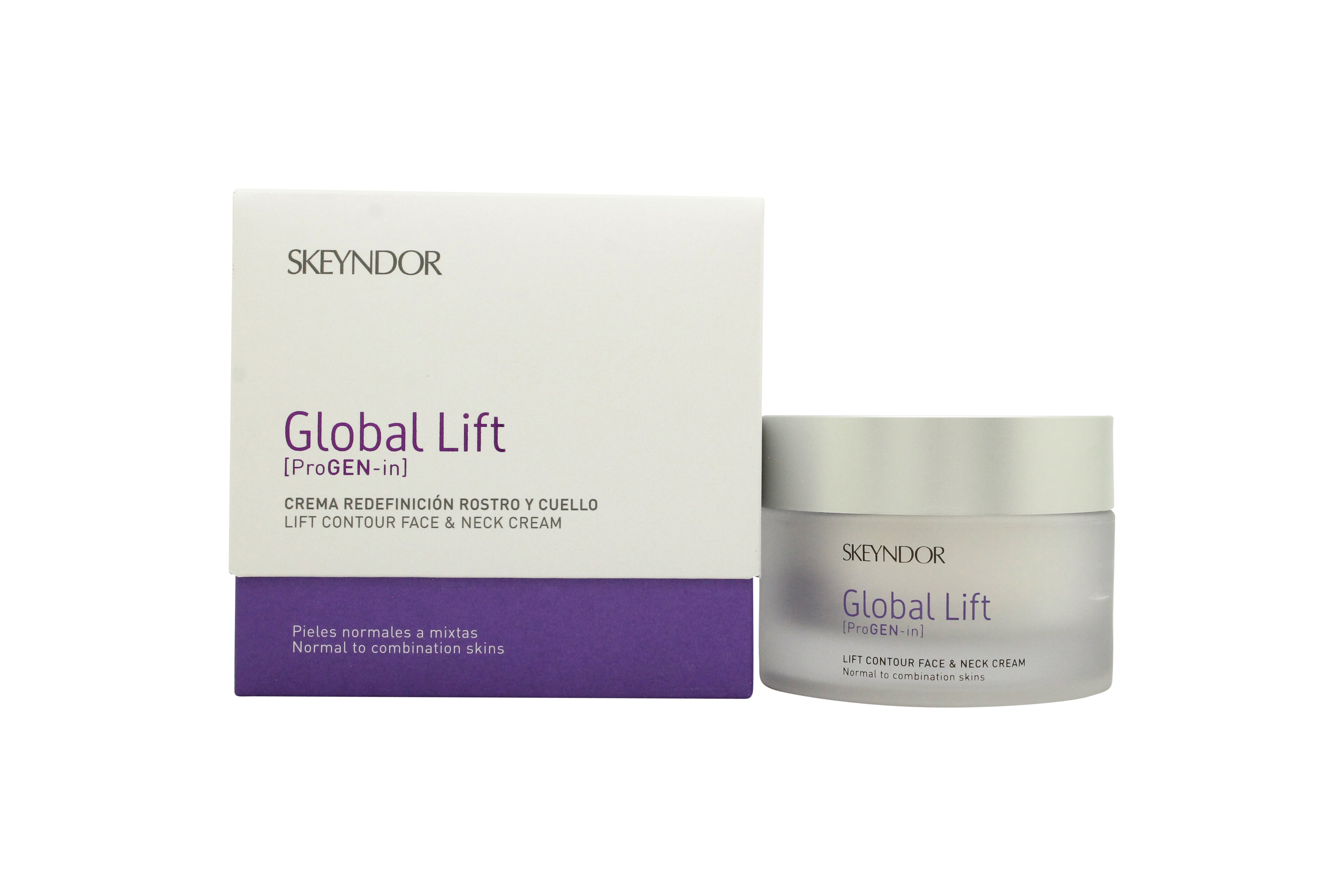 Skeyndor Global Lift Normale tot Gecombineerde Huid Skins Lift Contour Gezicht- en Nekcrème 50ml