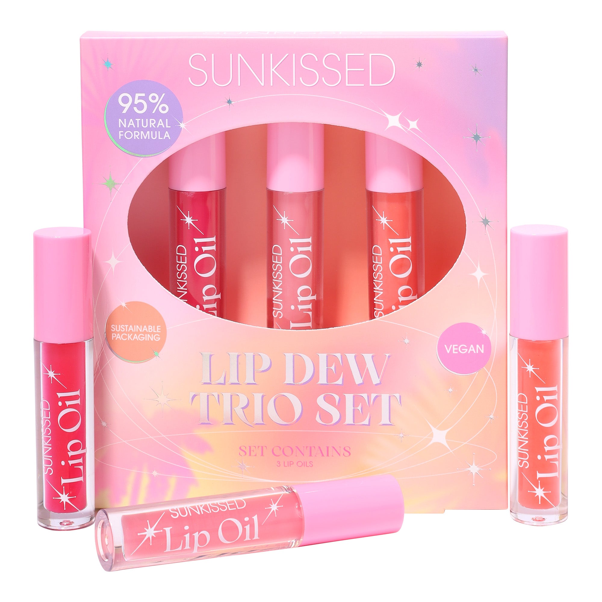 Sunkissed Lip Dew Trio Geschenkset 3 x Lipolie
