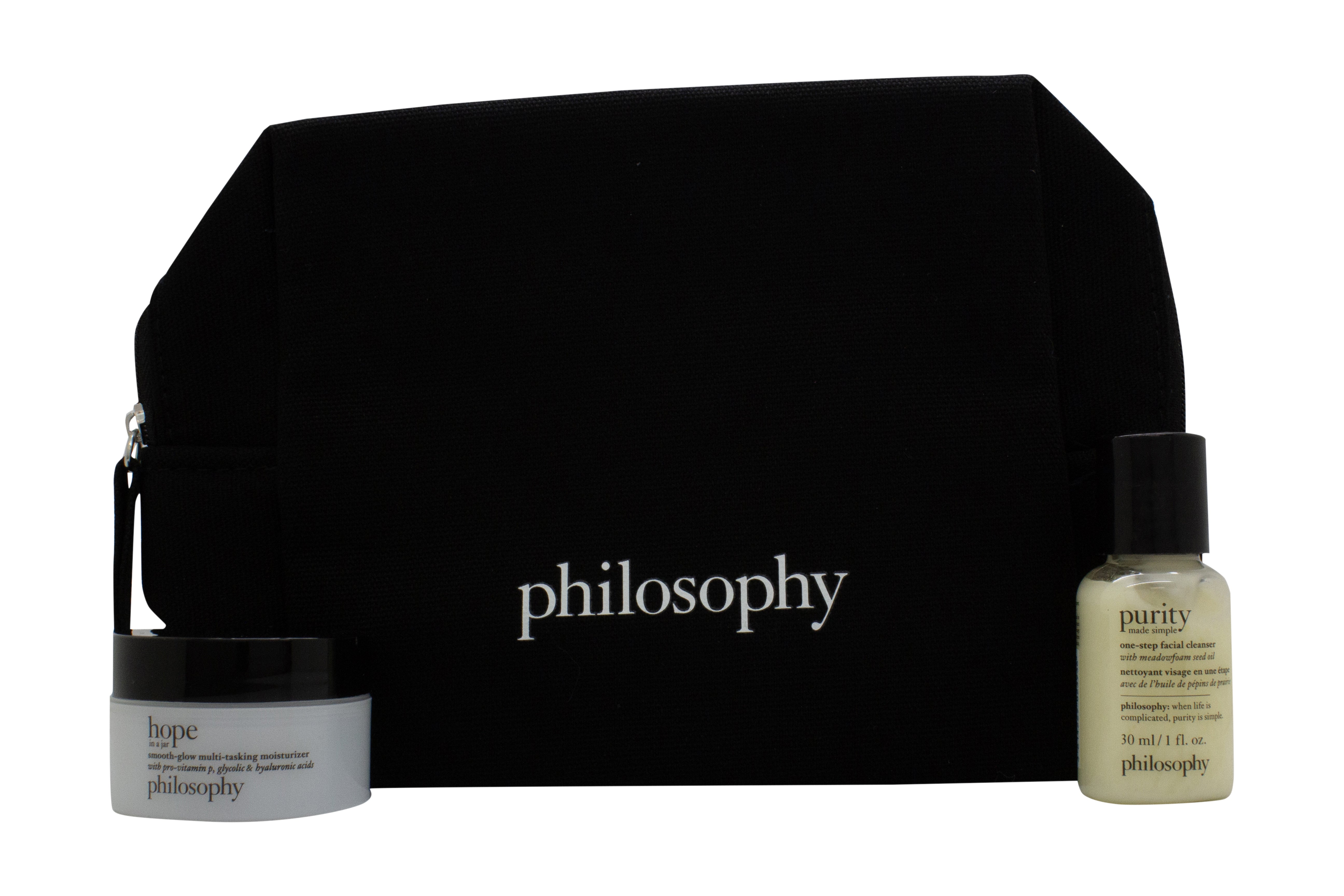 Philosophy Cleanser Gift Set 30ml Face Cleanser + 15ml Day Cream + 3ml Skin Serum