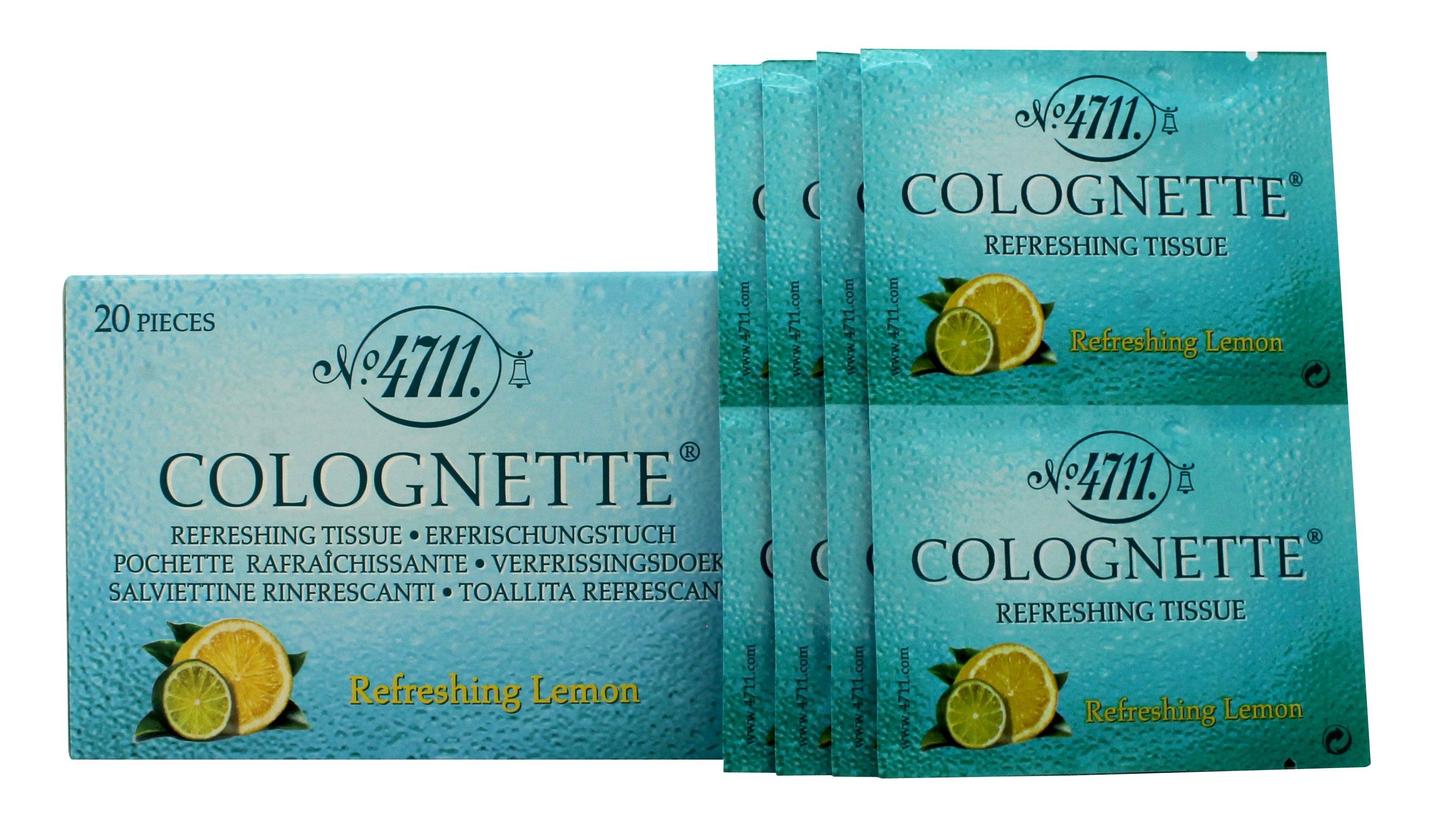 Mäurer & Wirtz 4711 Refreshing Lemon Feuchte Tücher - 20 Stück