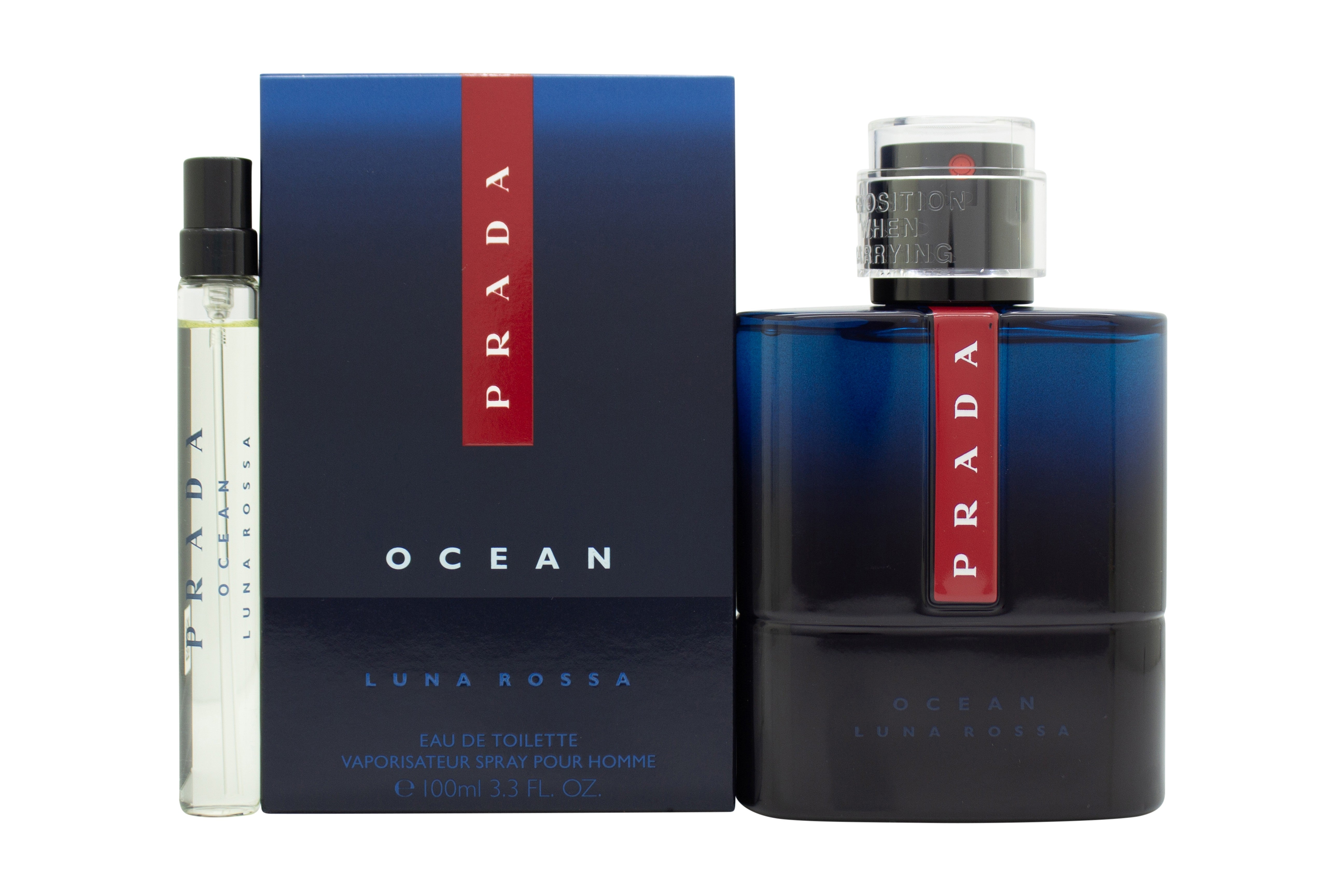 Prada Luna Rossa Ocean Eau de Toilette Geschenkset 100ml EDT + 10ml EDT