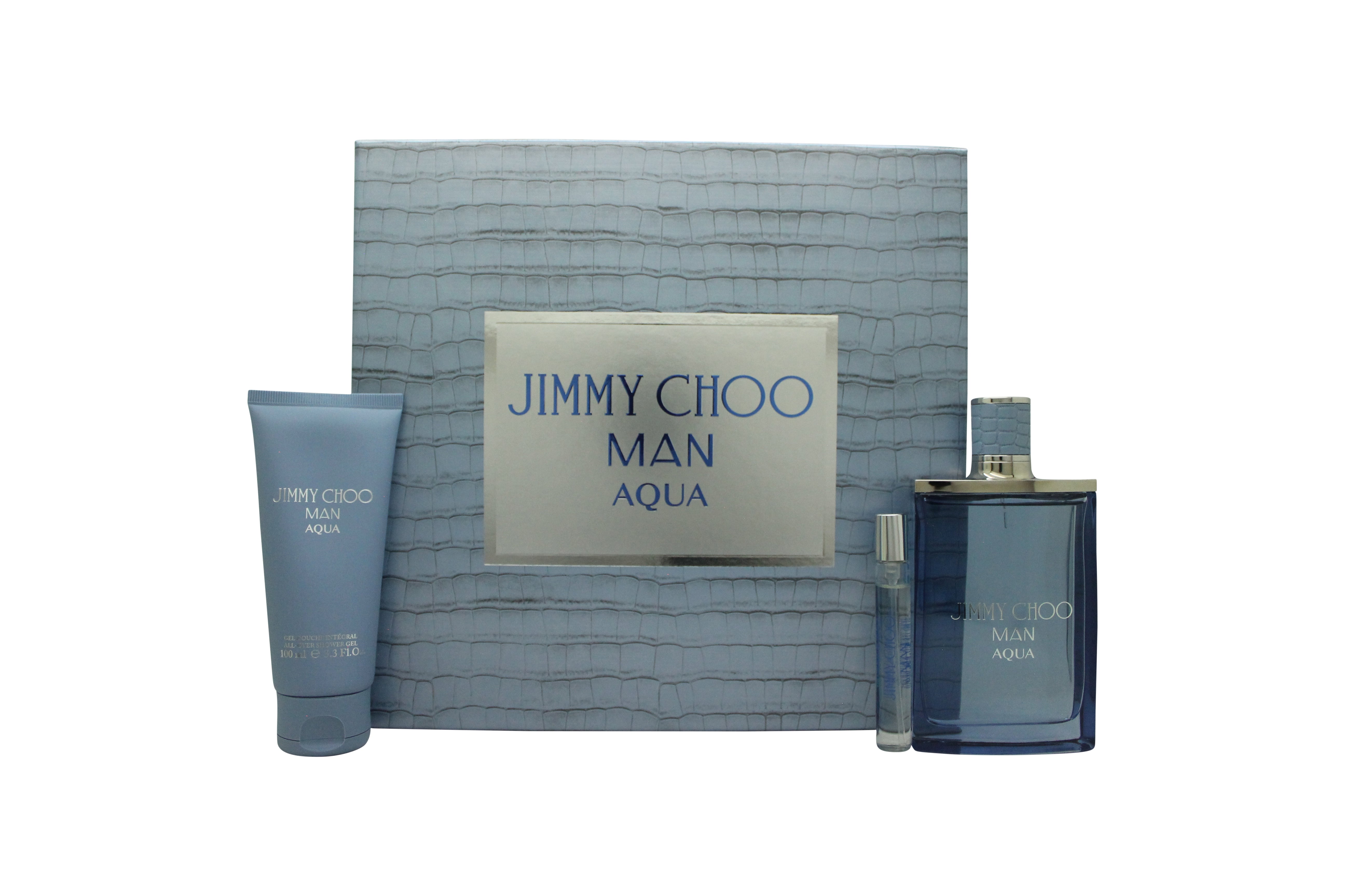 Jimmy Choo Man Aqua Geschenkset 100 ml EDT + 100 ml Duschgel + 7.5 ml EDT
