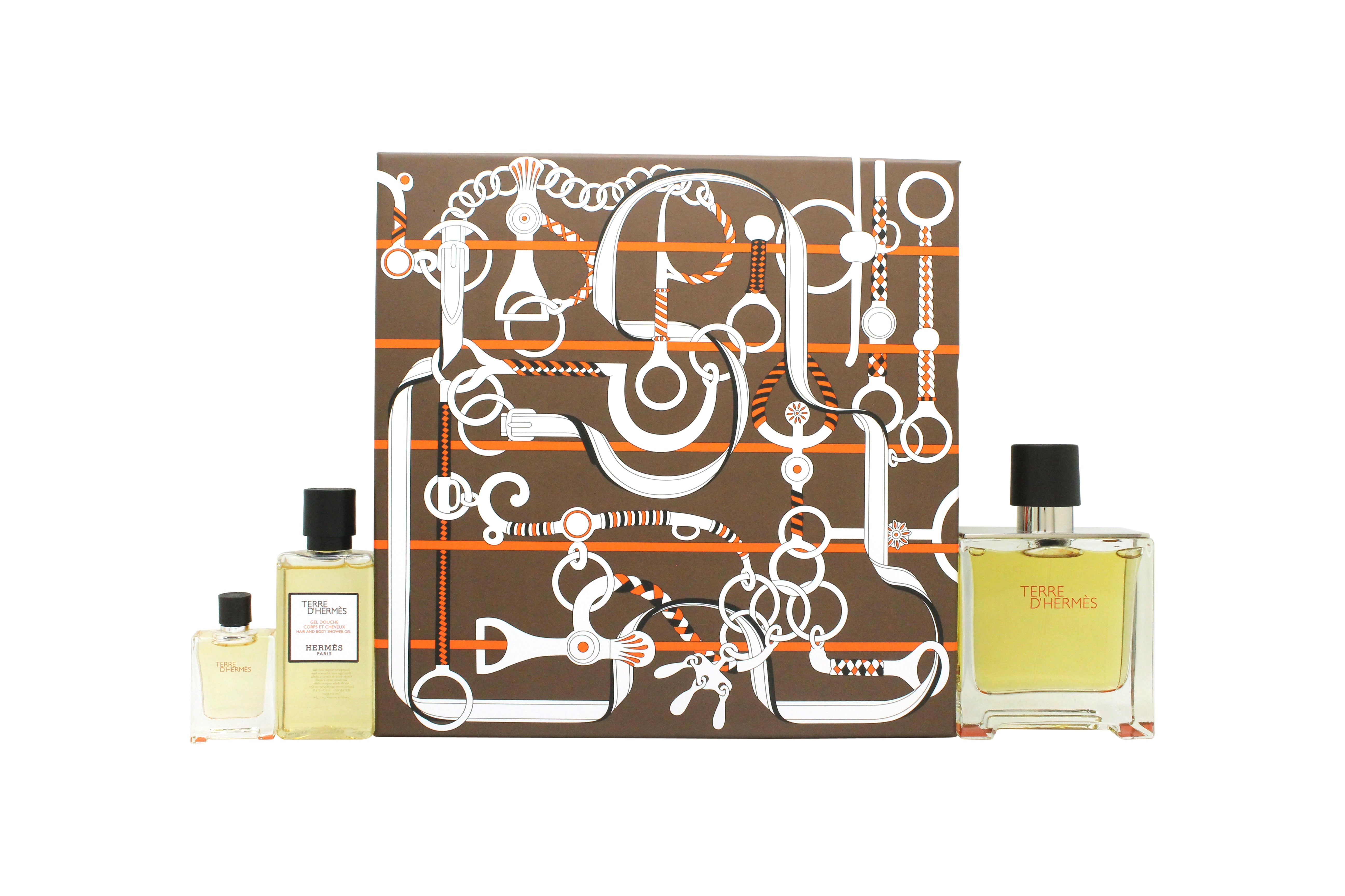 Hermès Terre d'Hermès Geschenkset 75ml EDP + 40ml Douchegel + 5ml EDP