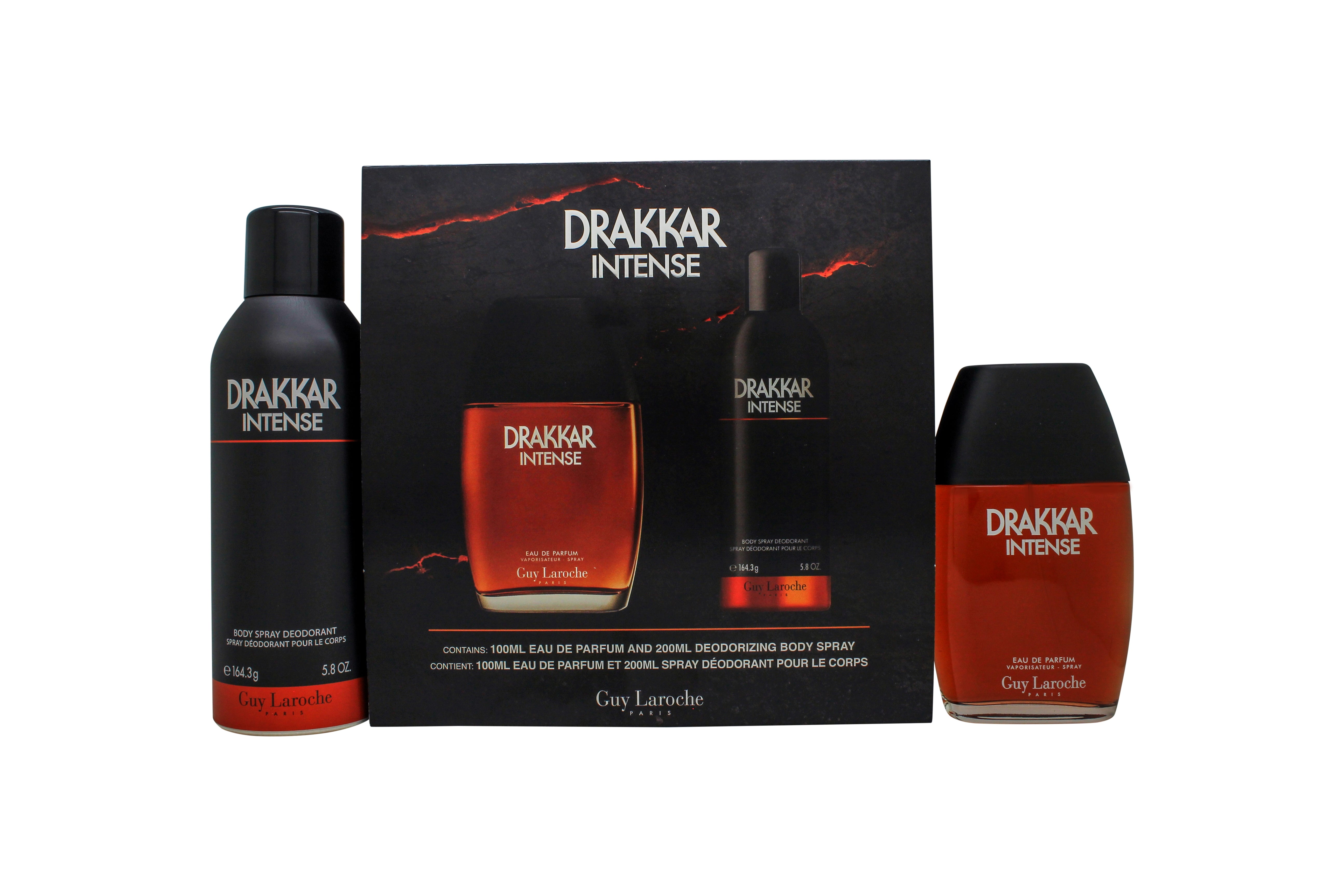 Guy Laroche Drakkar Intense Geschenkset 100ml EDP + 200ml Deodorant Spray