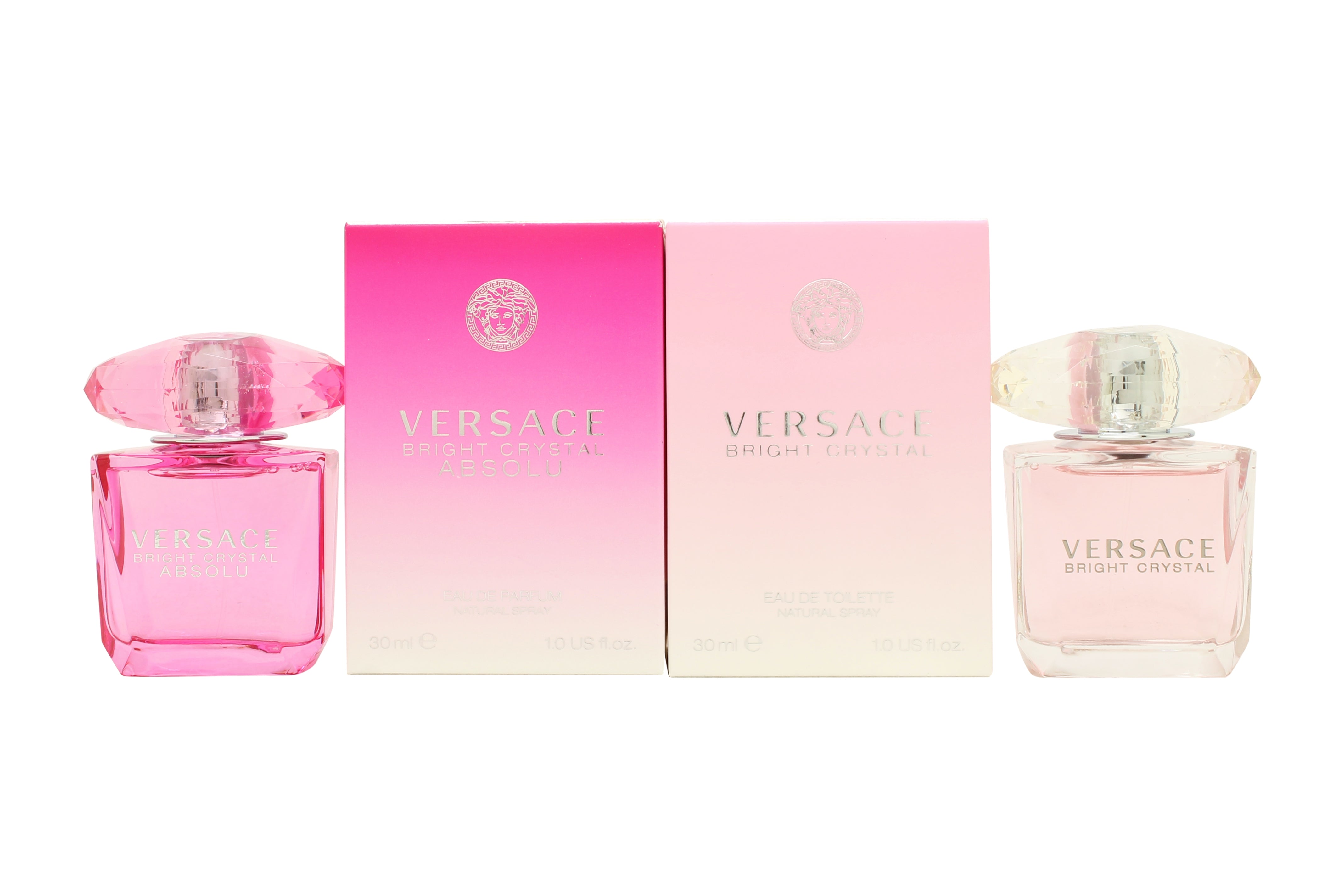 Versace Gift Set 30ml Bright Crystal EDT + 30ml Bright Crystal Absolu EDP