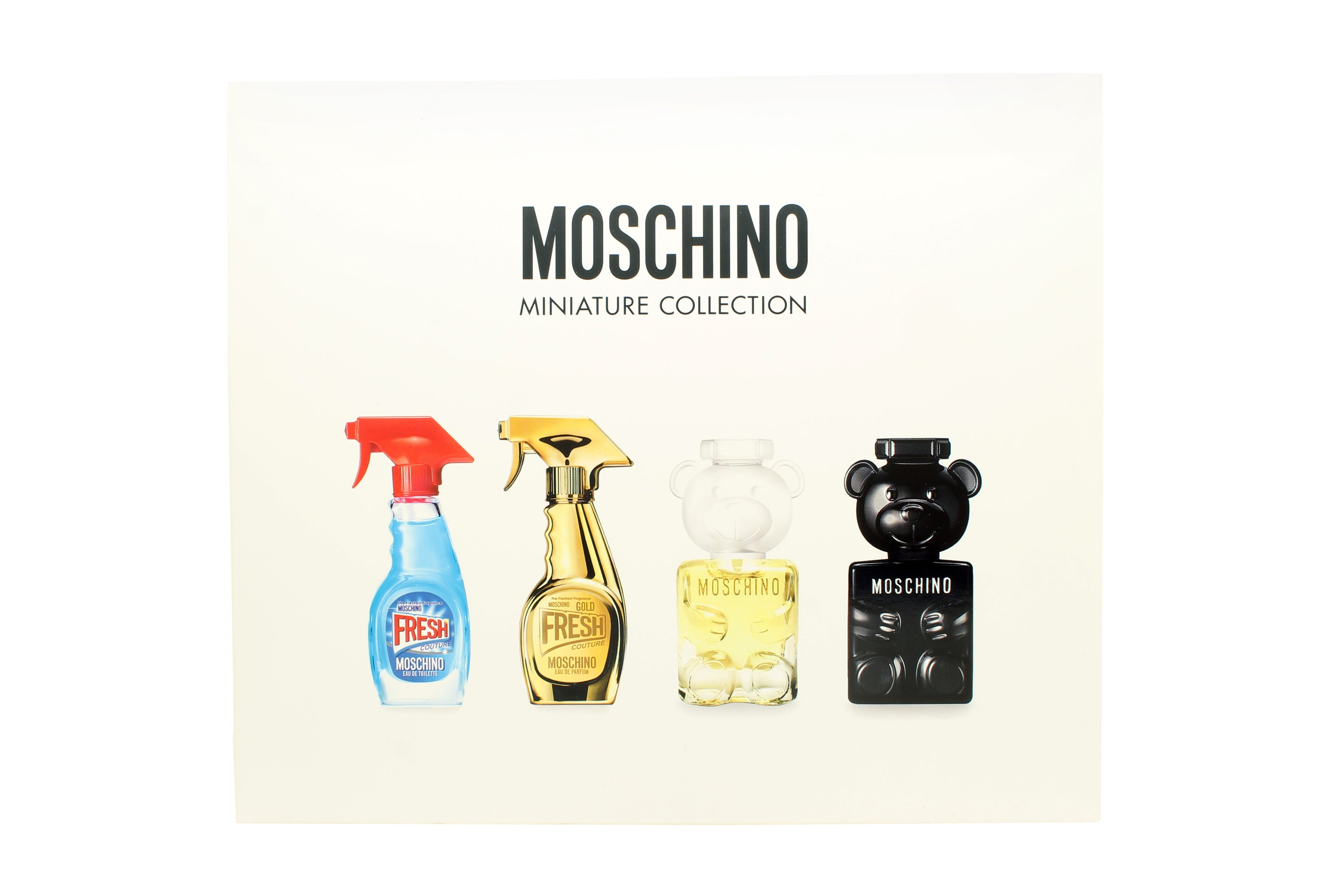 Moschino Miniature Geschenk-Set 5ml Fresh EDT + 5ml Fresh Gold EDP + 5ml Toy 2 EDP + 5ml Toy Boy EDP