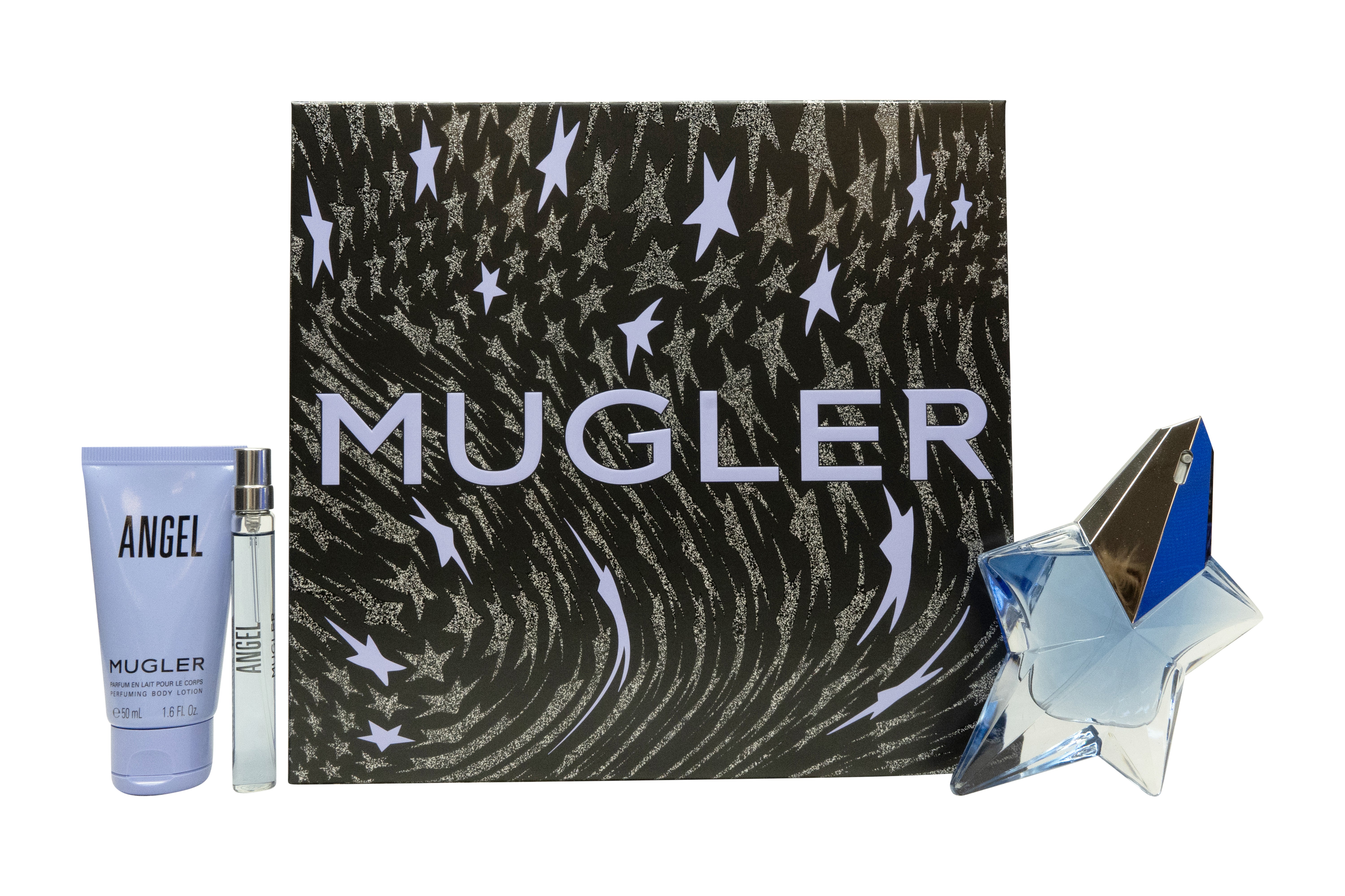 Mugler Angel Geschenkset 50ml EDP + 10ml EDP + 50ml Body Lotion