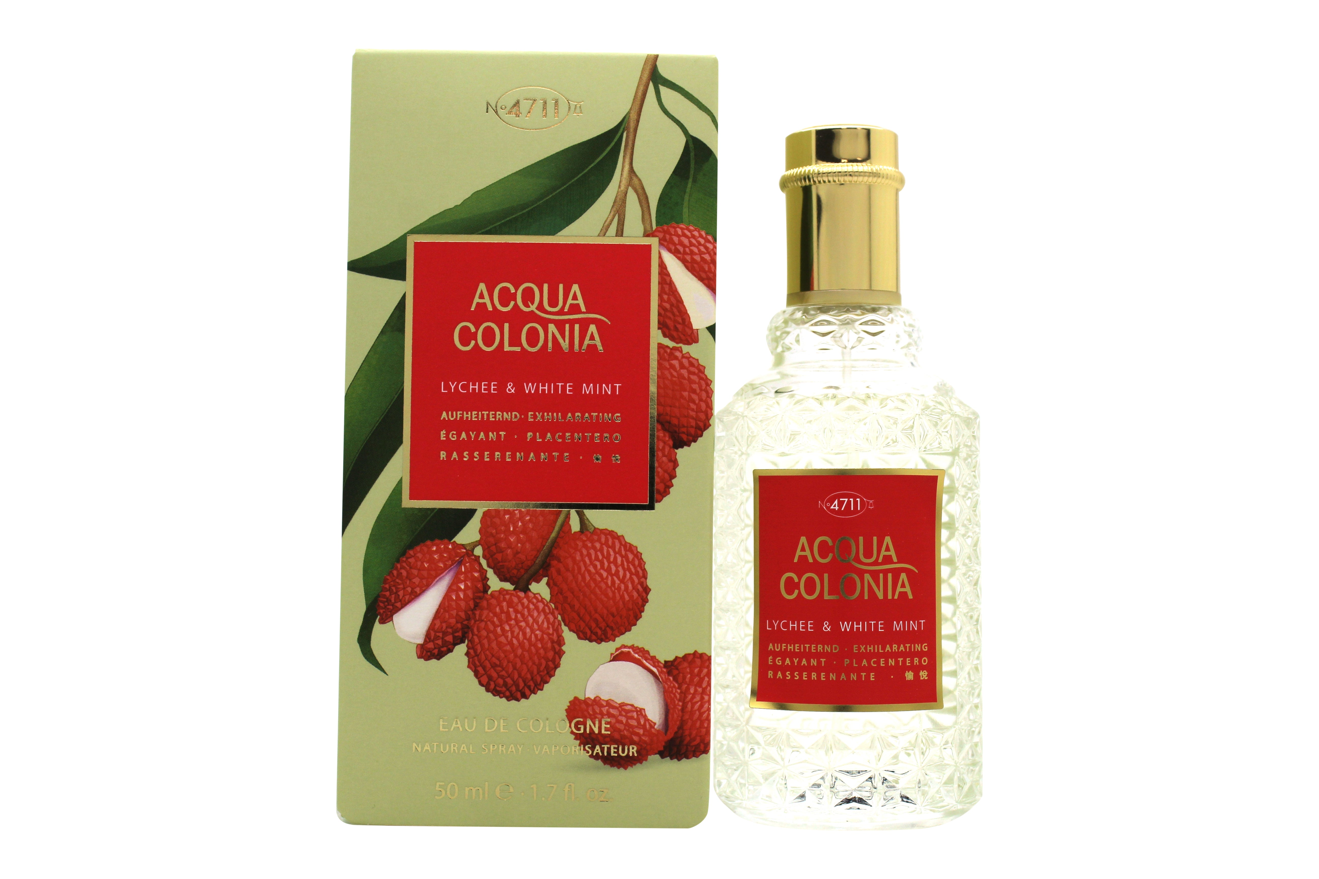Mäurer & Wirtz 4711 Acqua Colonia Lychee & White Mint Eau de Cologne 50 ml Spray