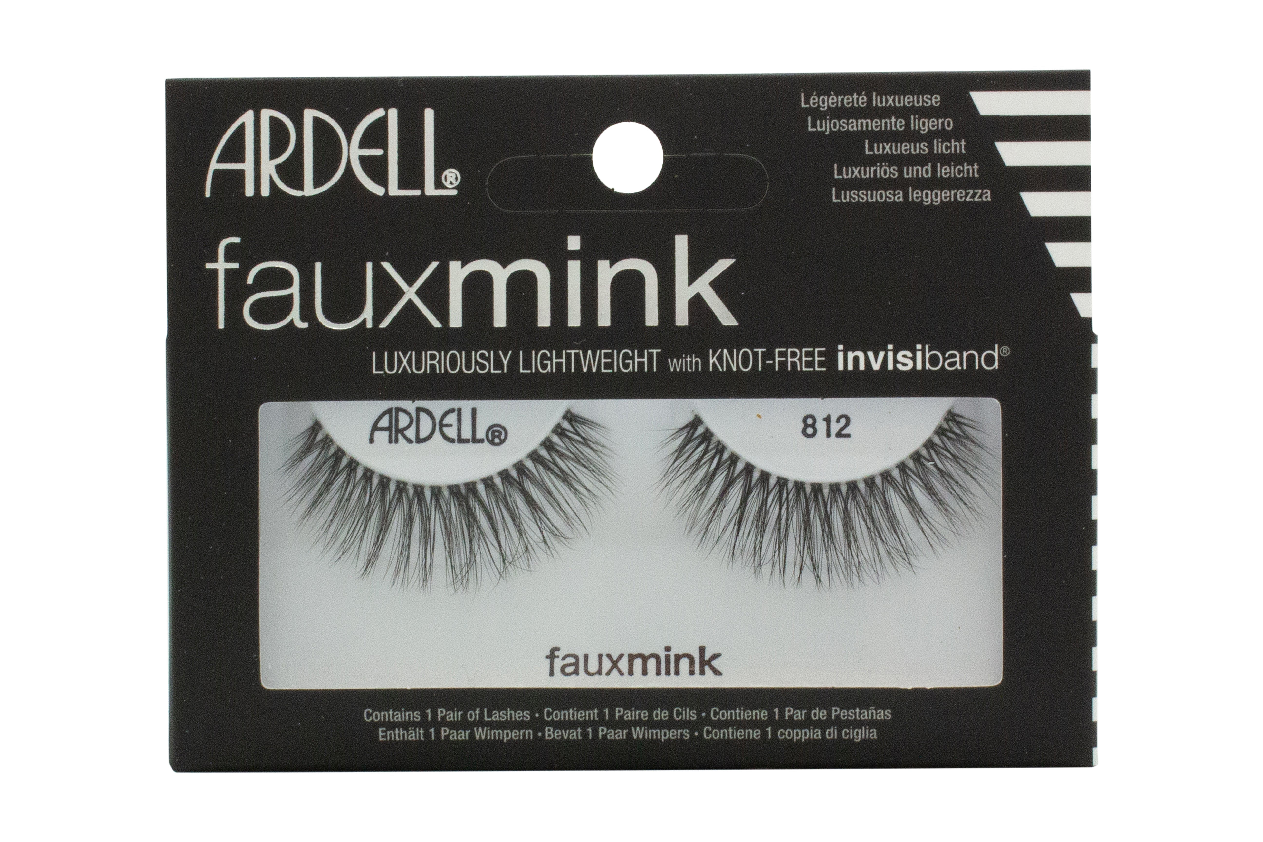 Ardell Luxuriously Lightweight Faux Mink False Eyelashes 812 Black