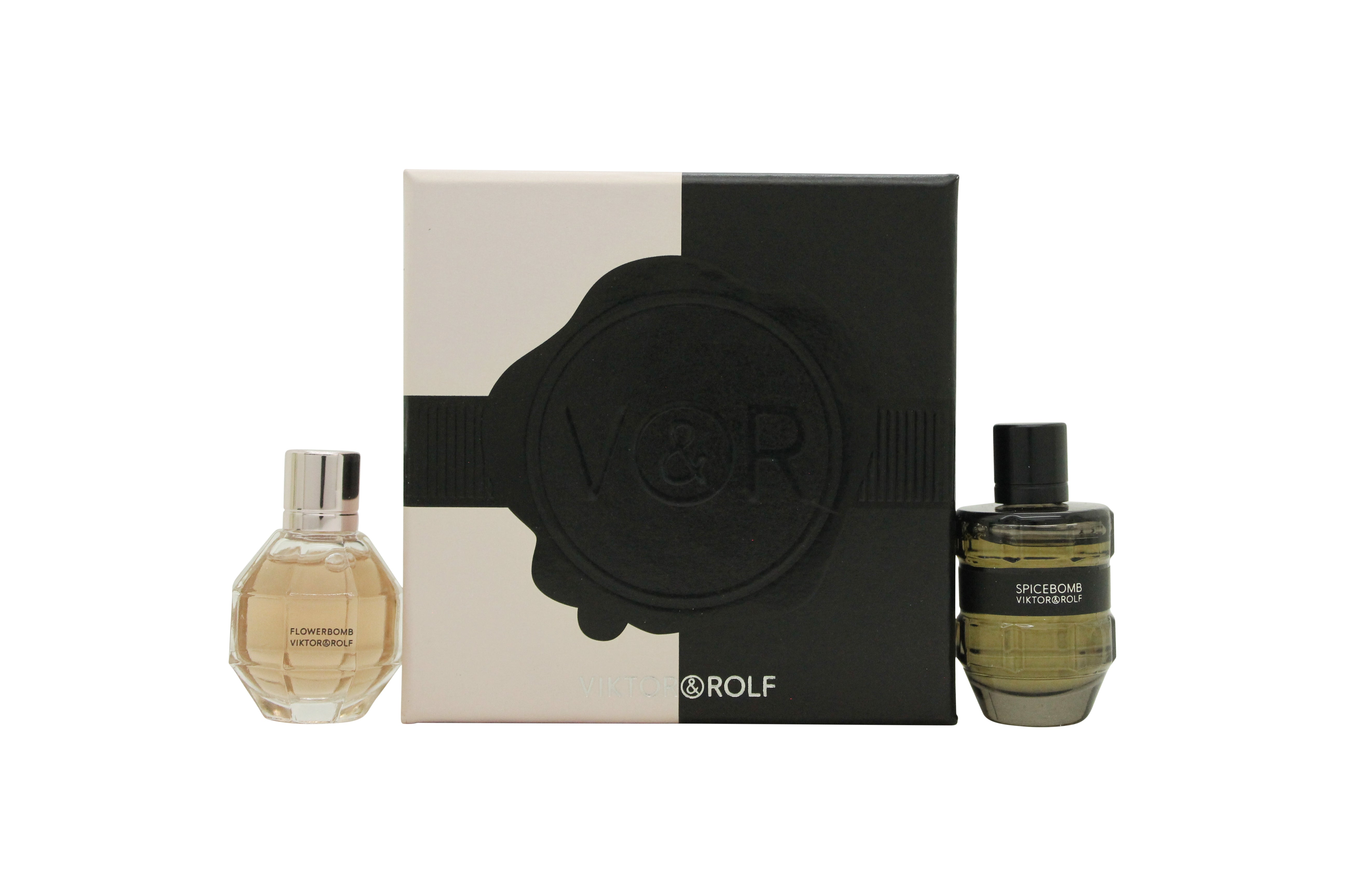 Viktor & Rolf Geschenkset 7ml FlowerBomb EDP + 7ml Spicebomb EDT