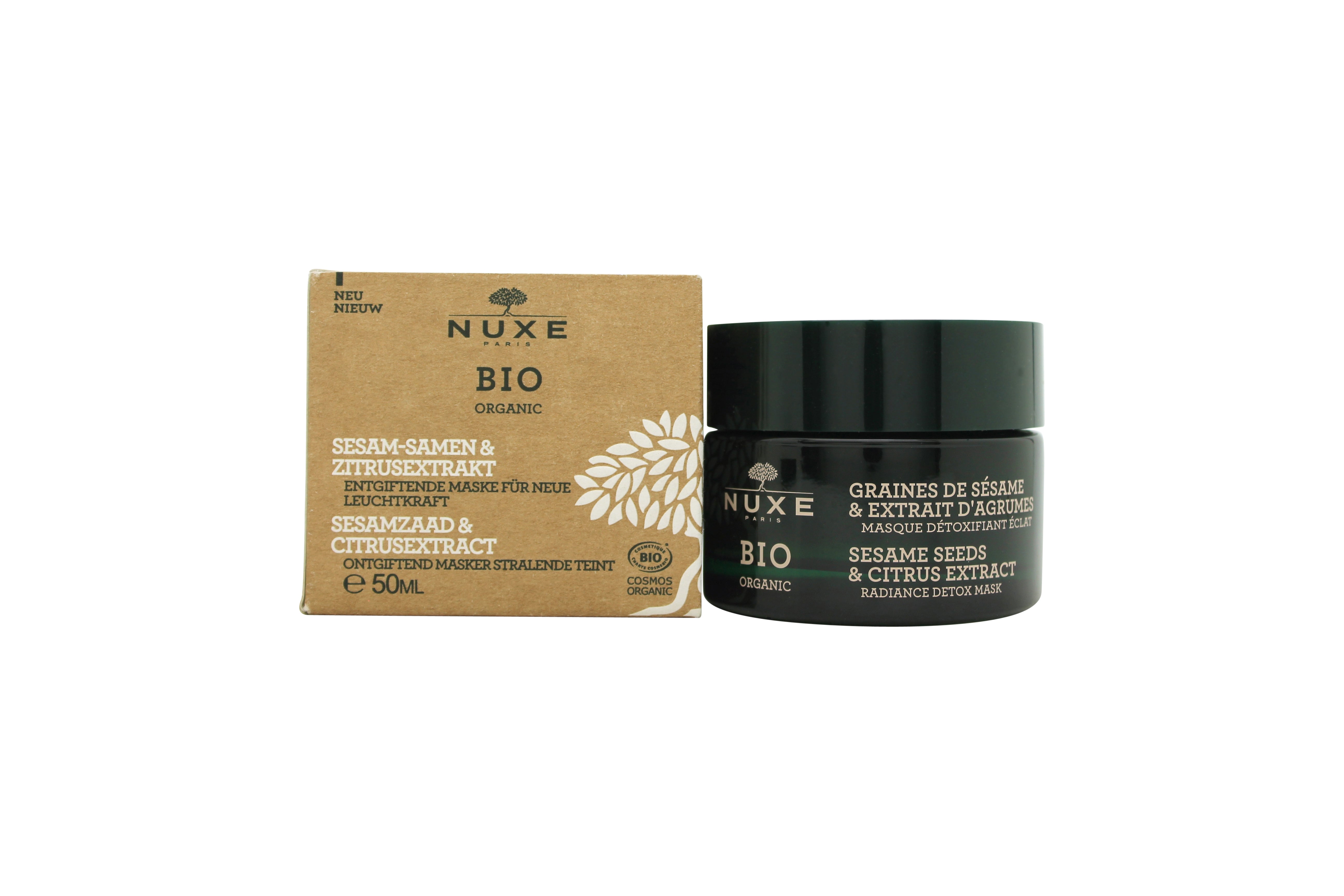 Nuxe Bio Organic Sesame Seeds & Citrus Extract Radiance Detox Maske 50 ml