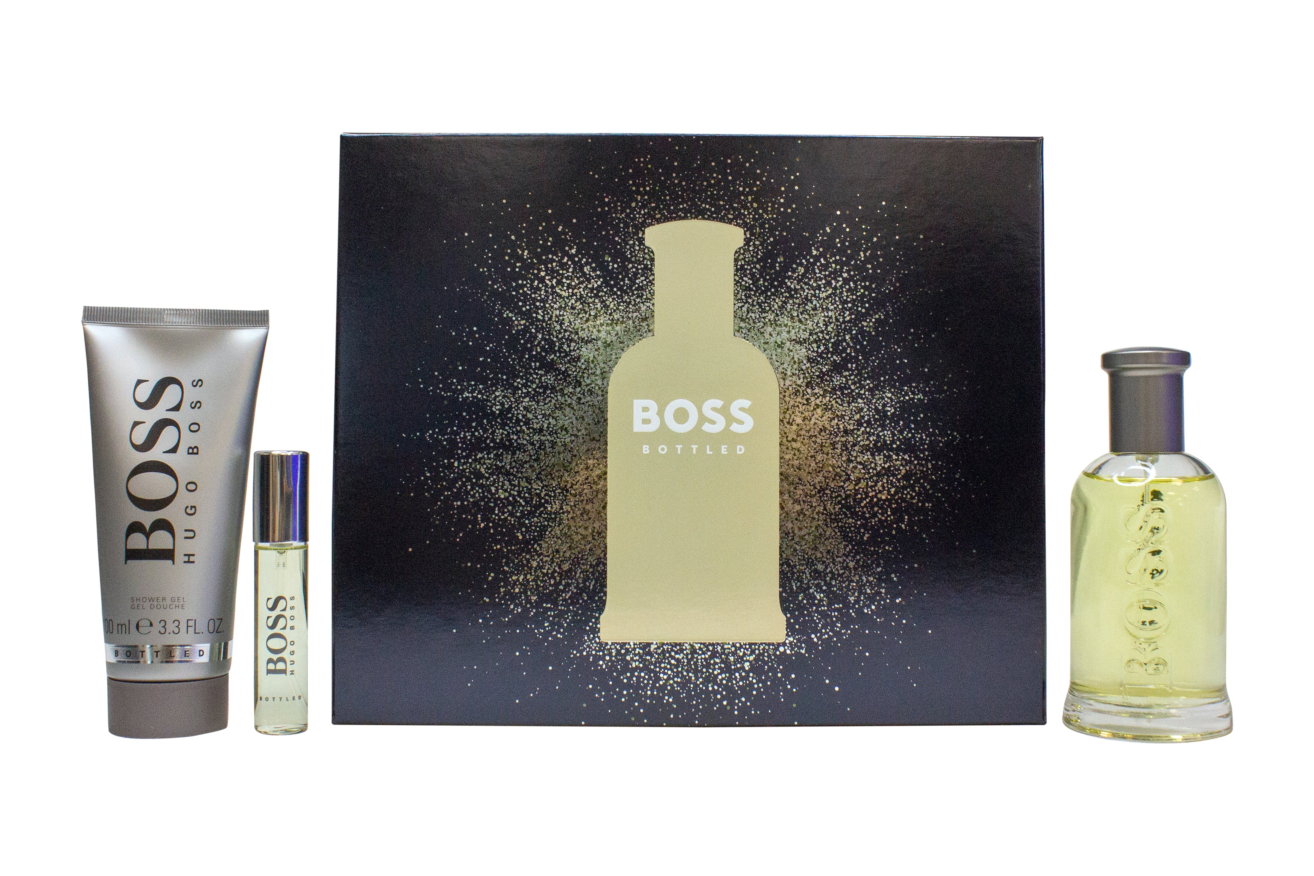 Hugo Boss Boss Bottled Geschenkset 100ml EDT + 100ml Douchegel + 10ml EDT