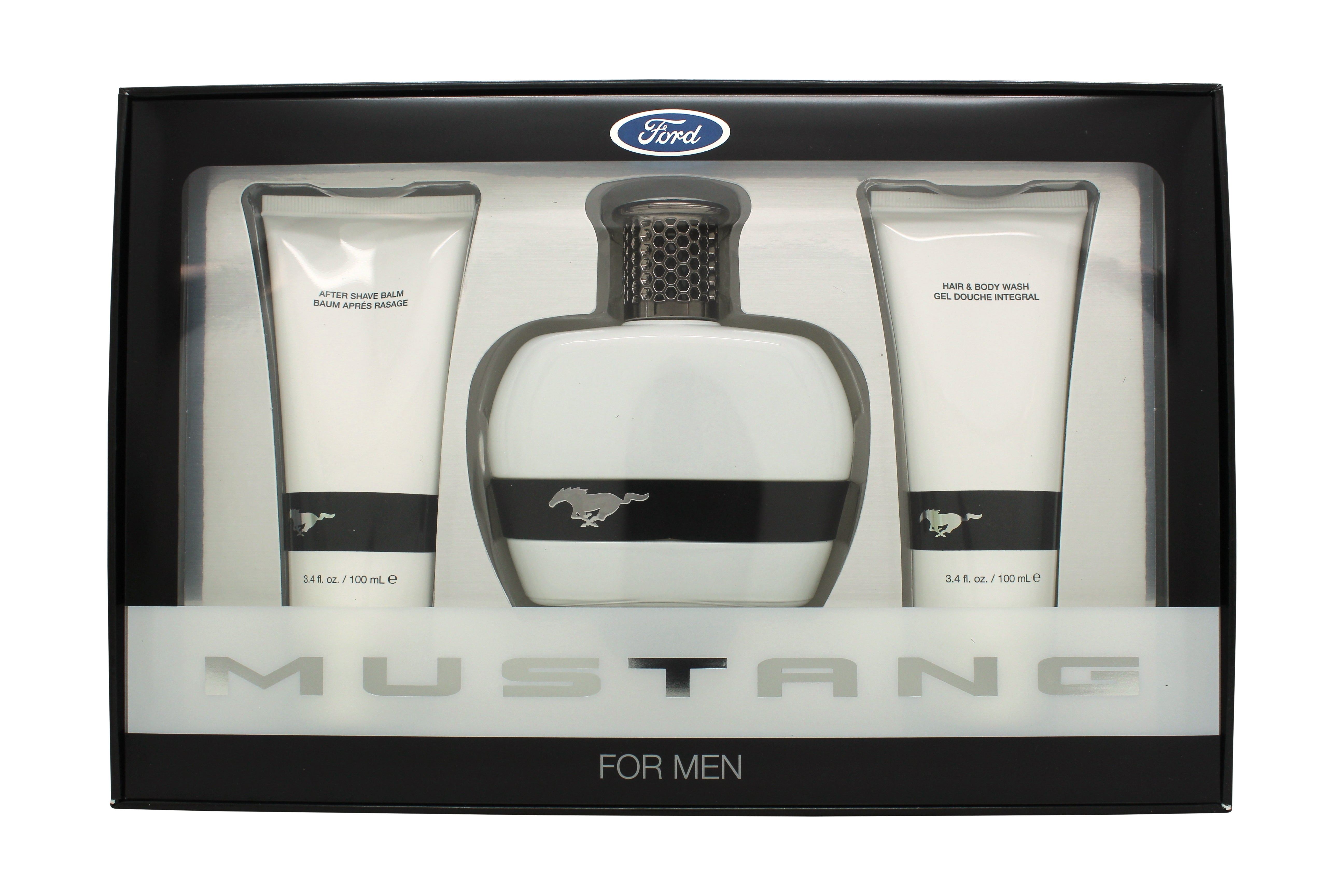 Mustang Ford Mustang Geschenkset 100ml EDT + 100ml Aftershave Balm + 100ml Duschgel