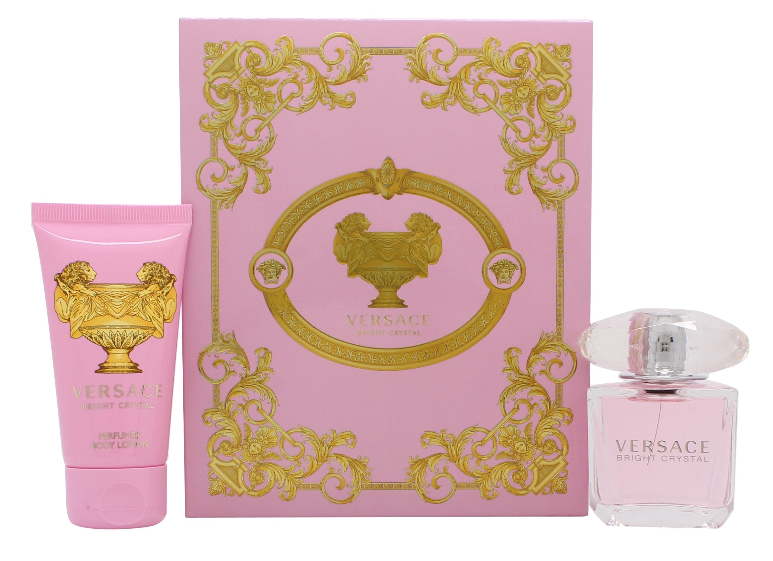 Versace Bright Crystal Geschenken 30ml EDT + 50ml  Body Lotion