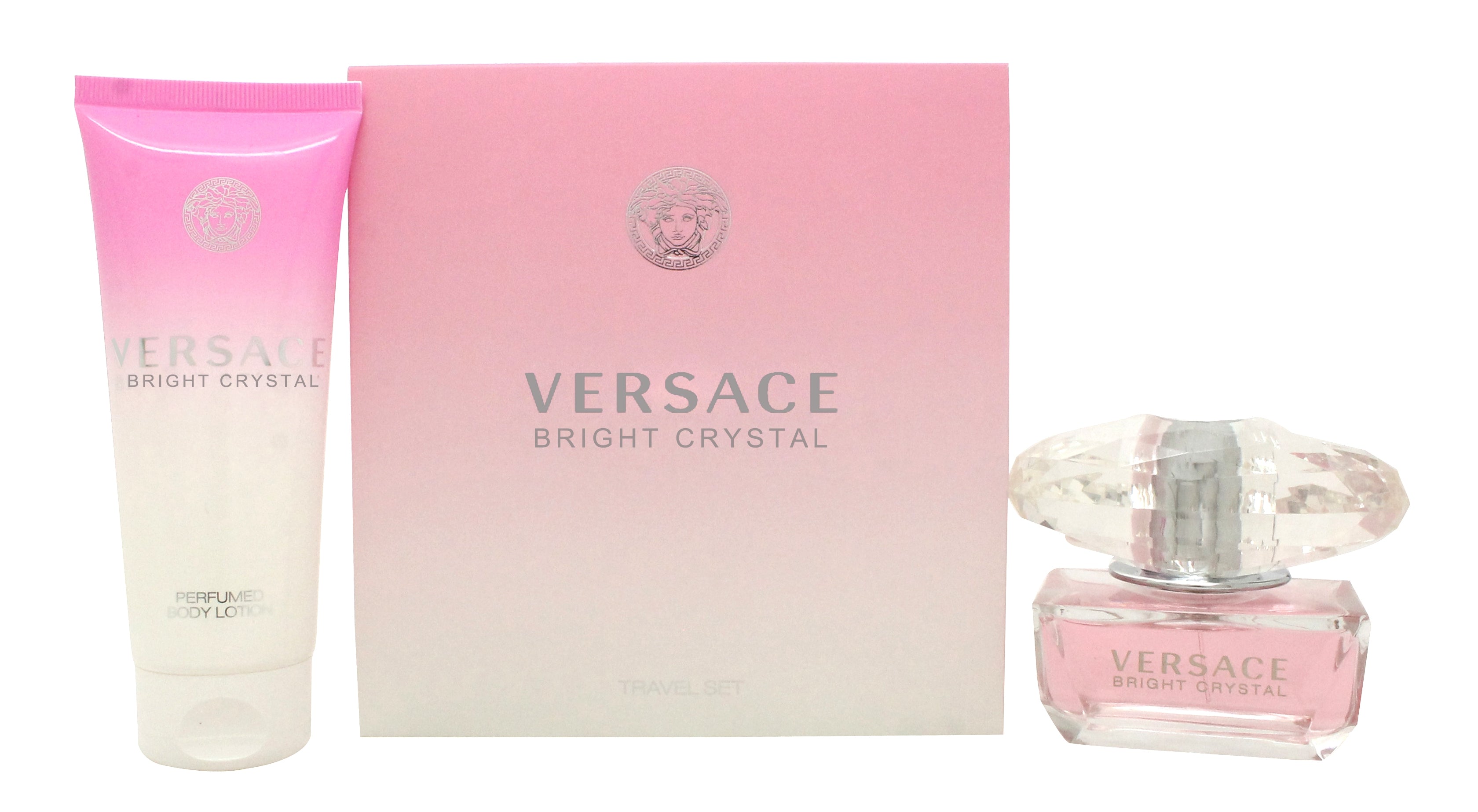 Versace Bright Crystal Geschenkset 50ml EDT + 100ml Body Lotion